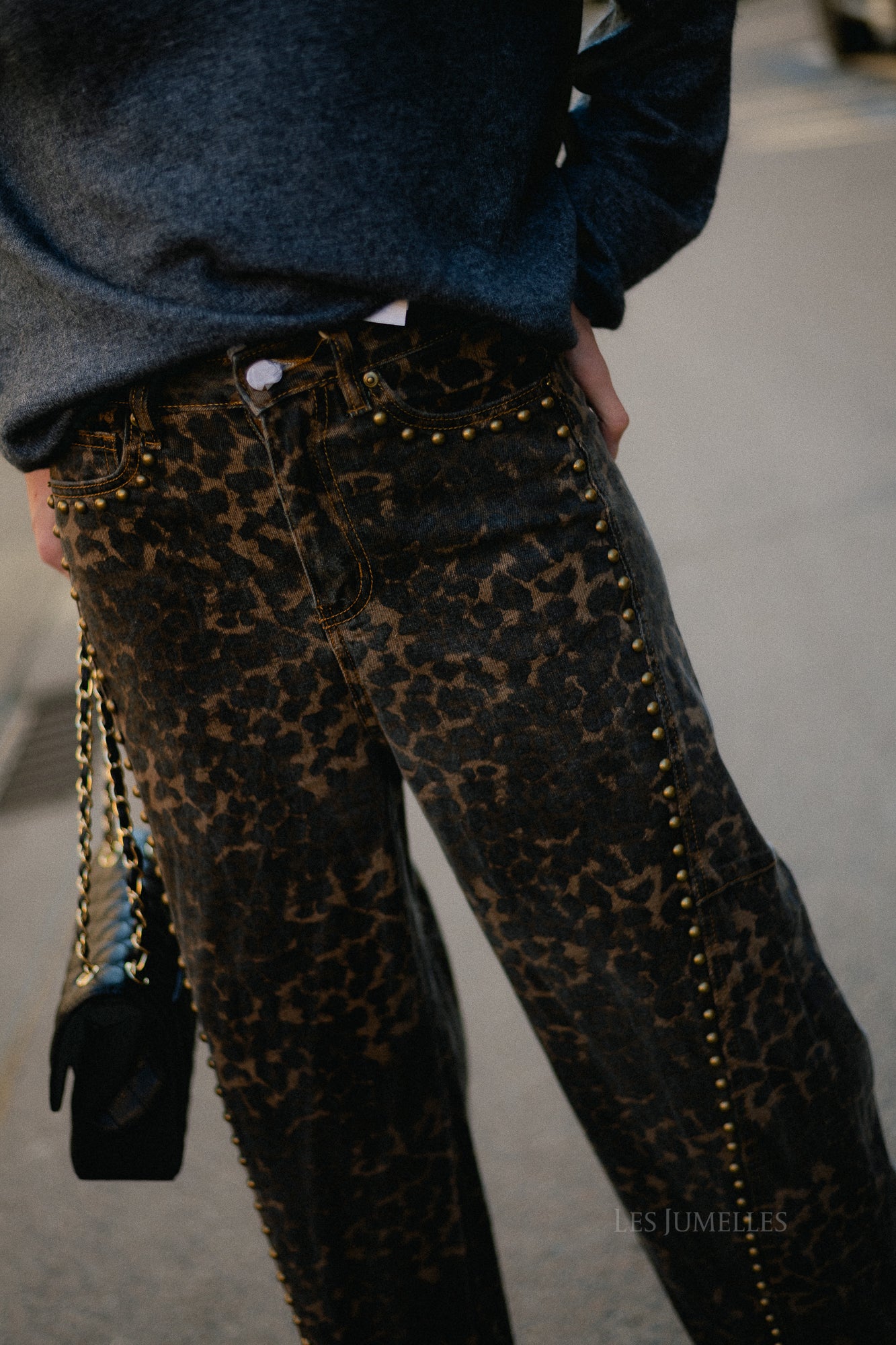 Rachel leopard baloon-fit jeans