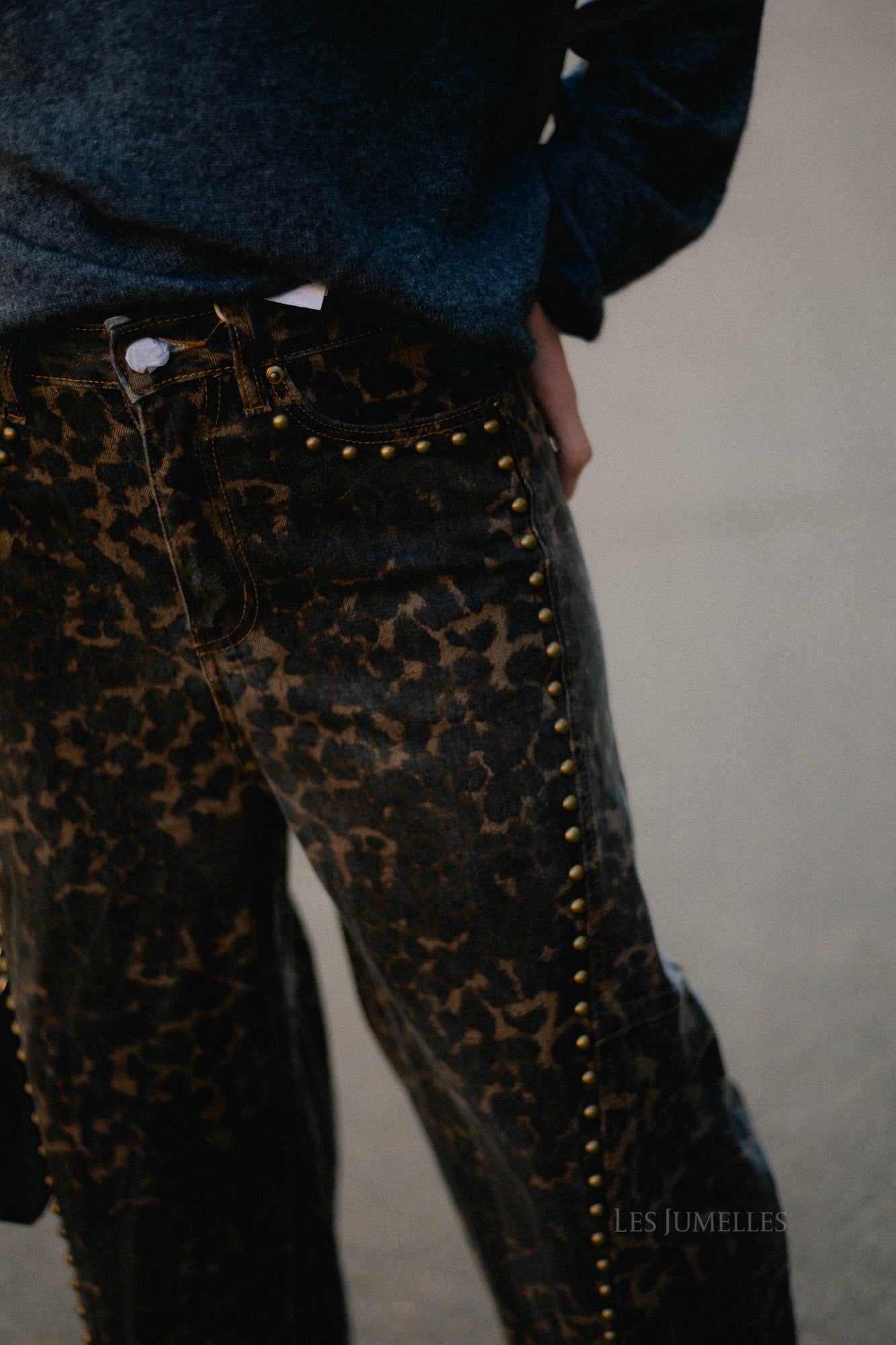 Rachel leopard baloon-fit jeans