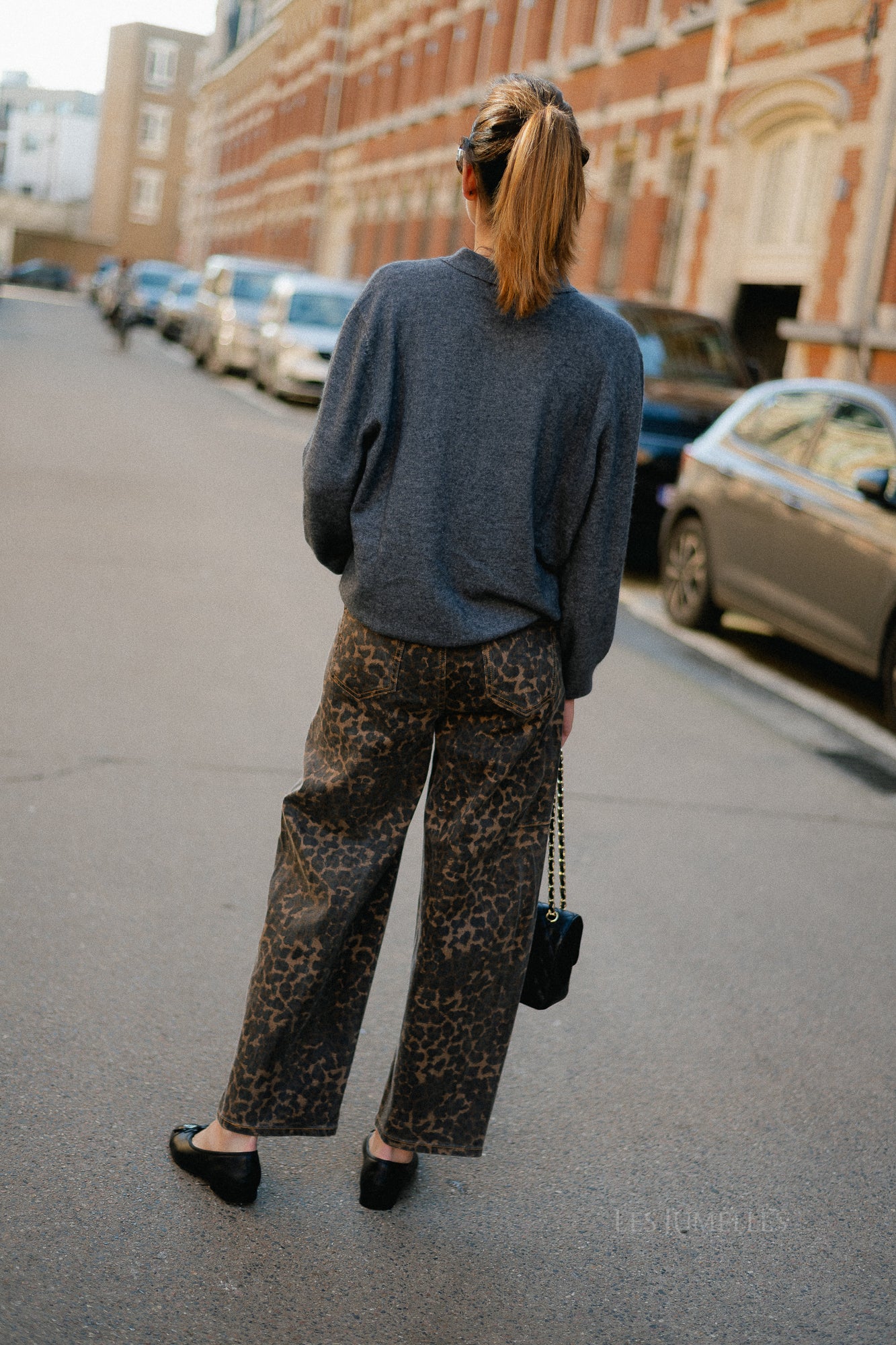 Rachel leopard baloon-fit jeans