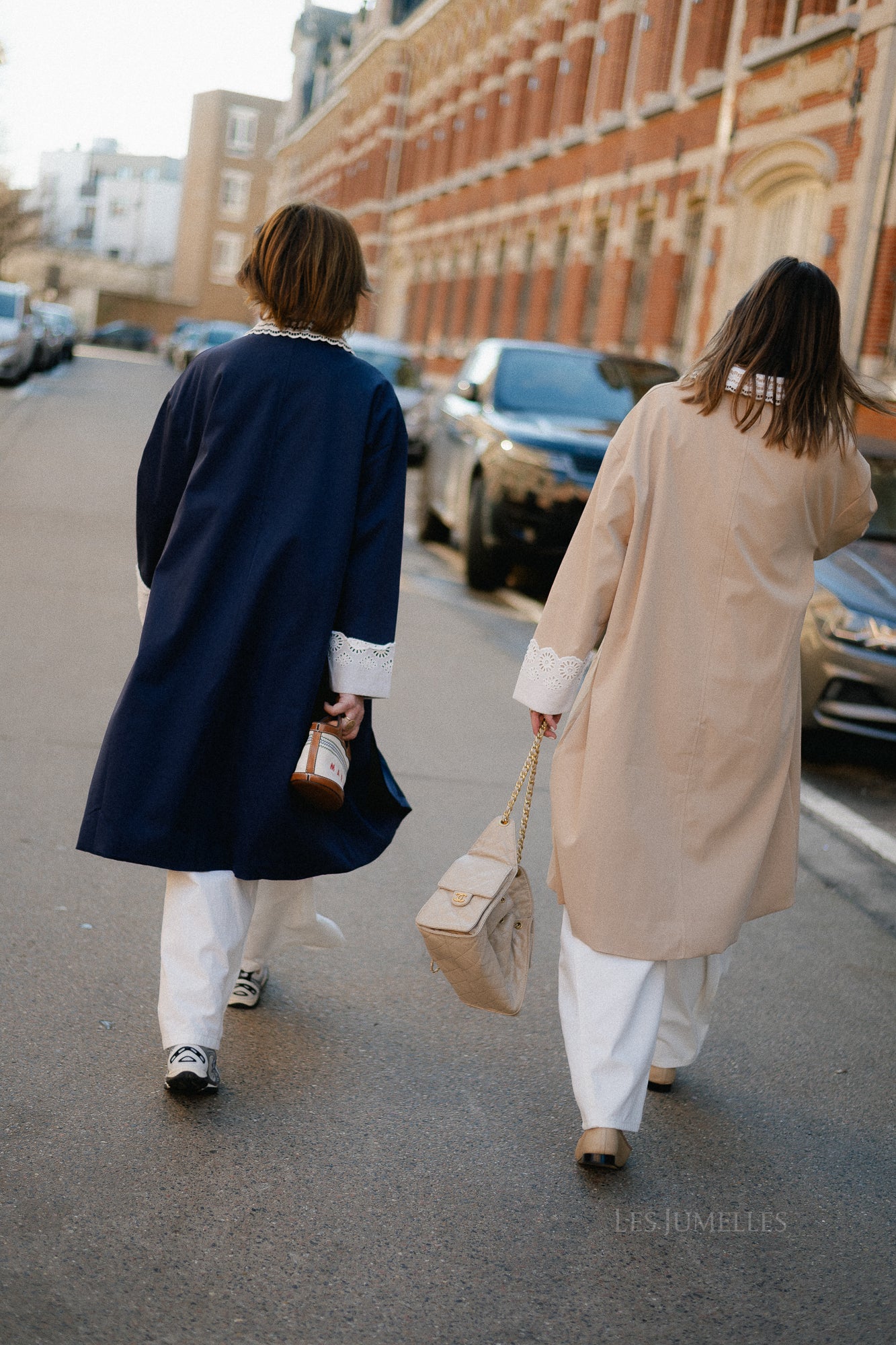 Melanie oversized trenchcoat navy blue