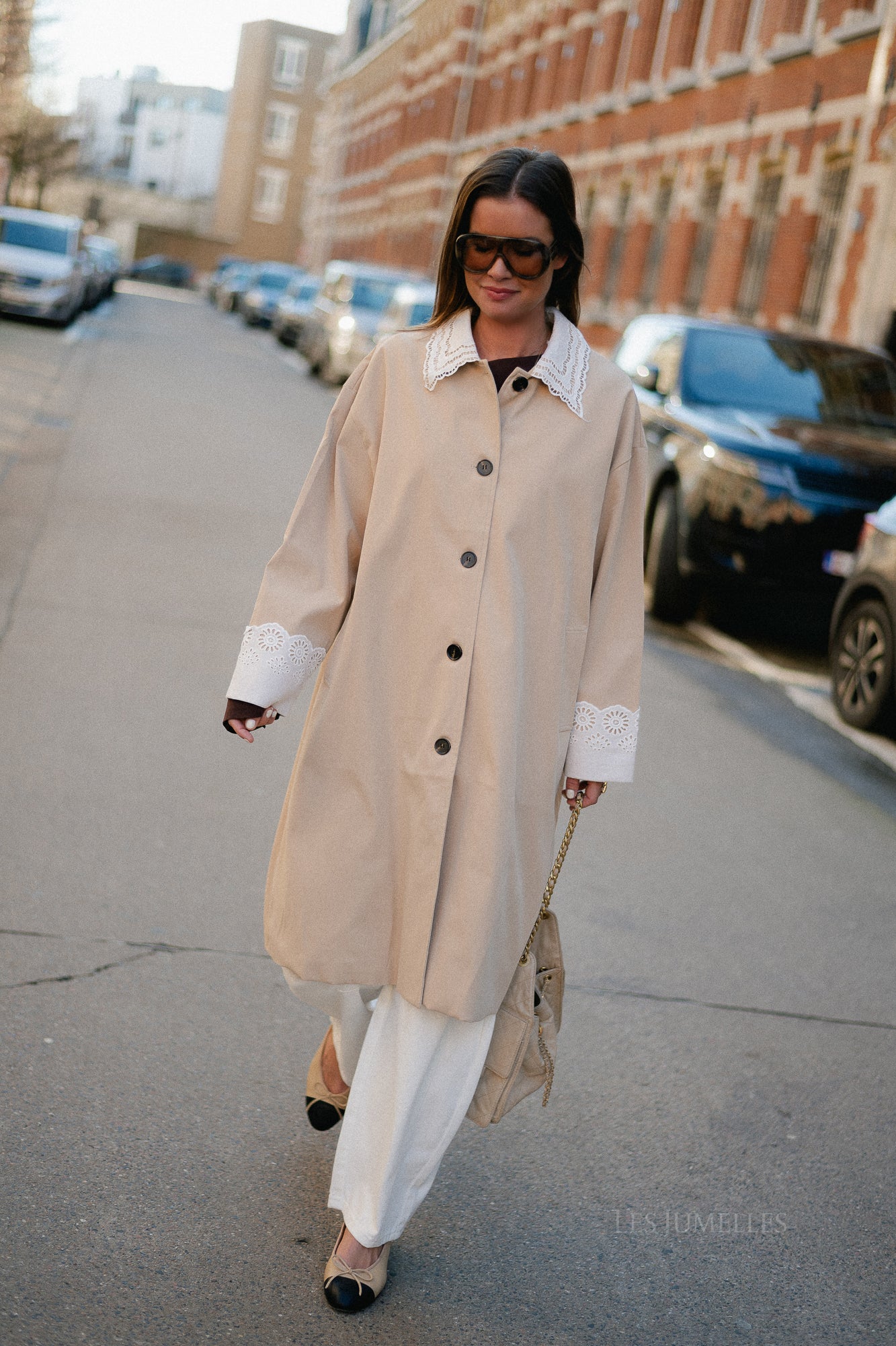 Melanie oversized trenchcoat beige