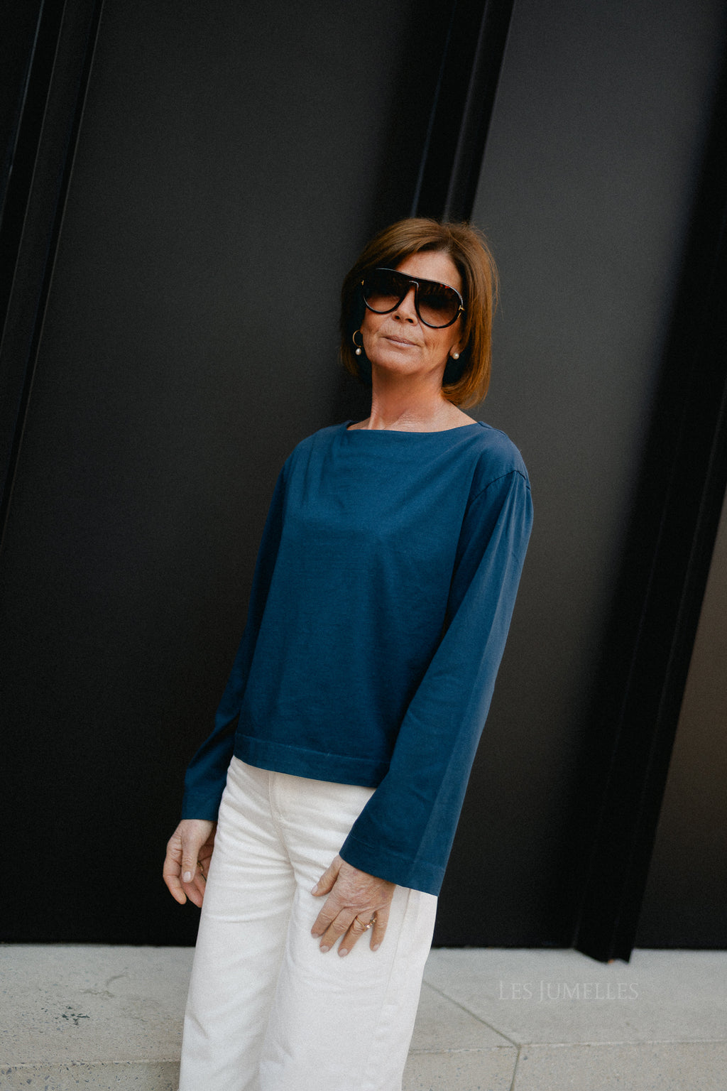 Alizée boatneck longsleeve night sky