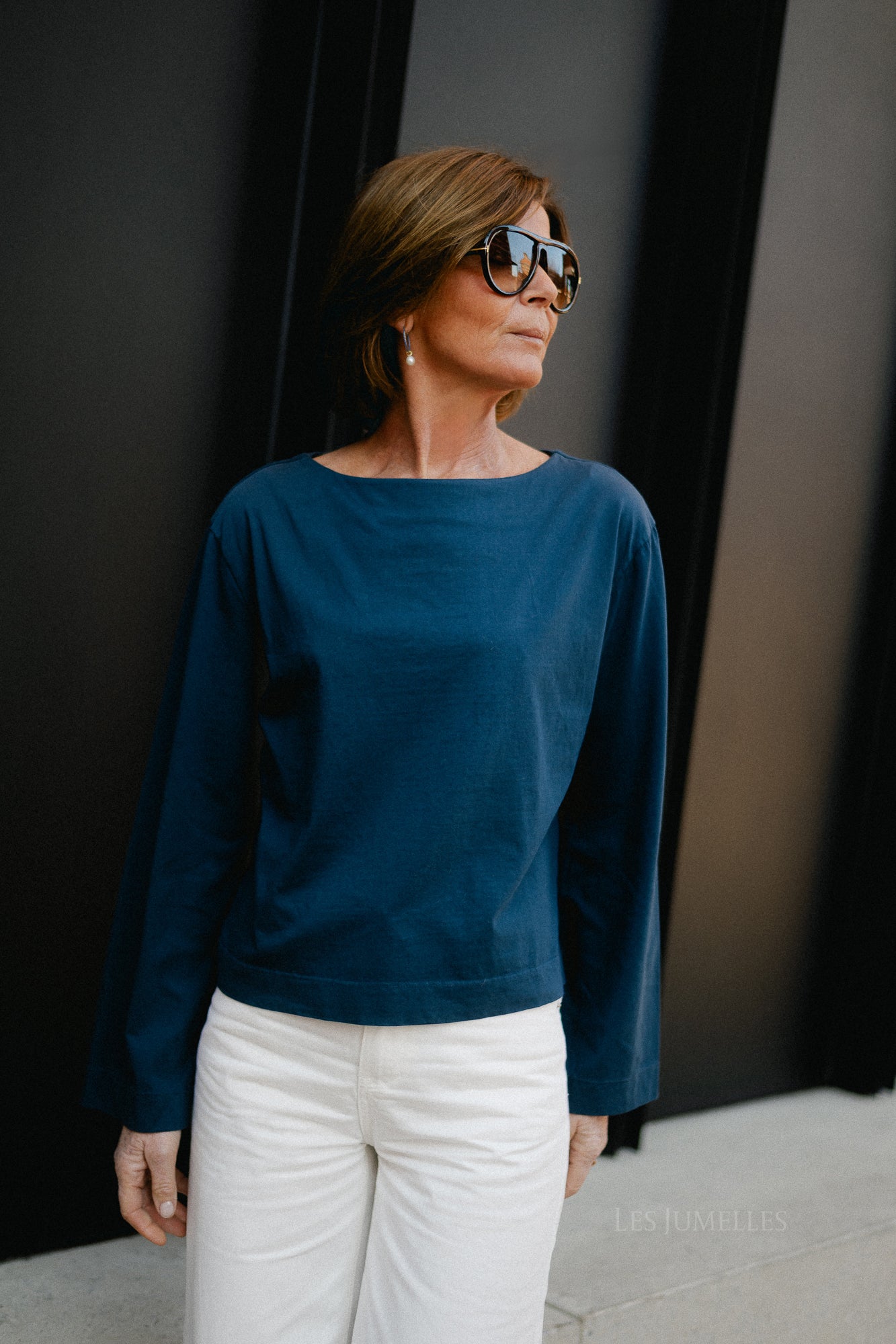 Alizée boatneck longsleeve night sky