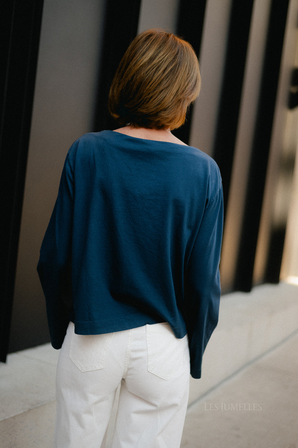 Alizée boatneck longsleeve night sky