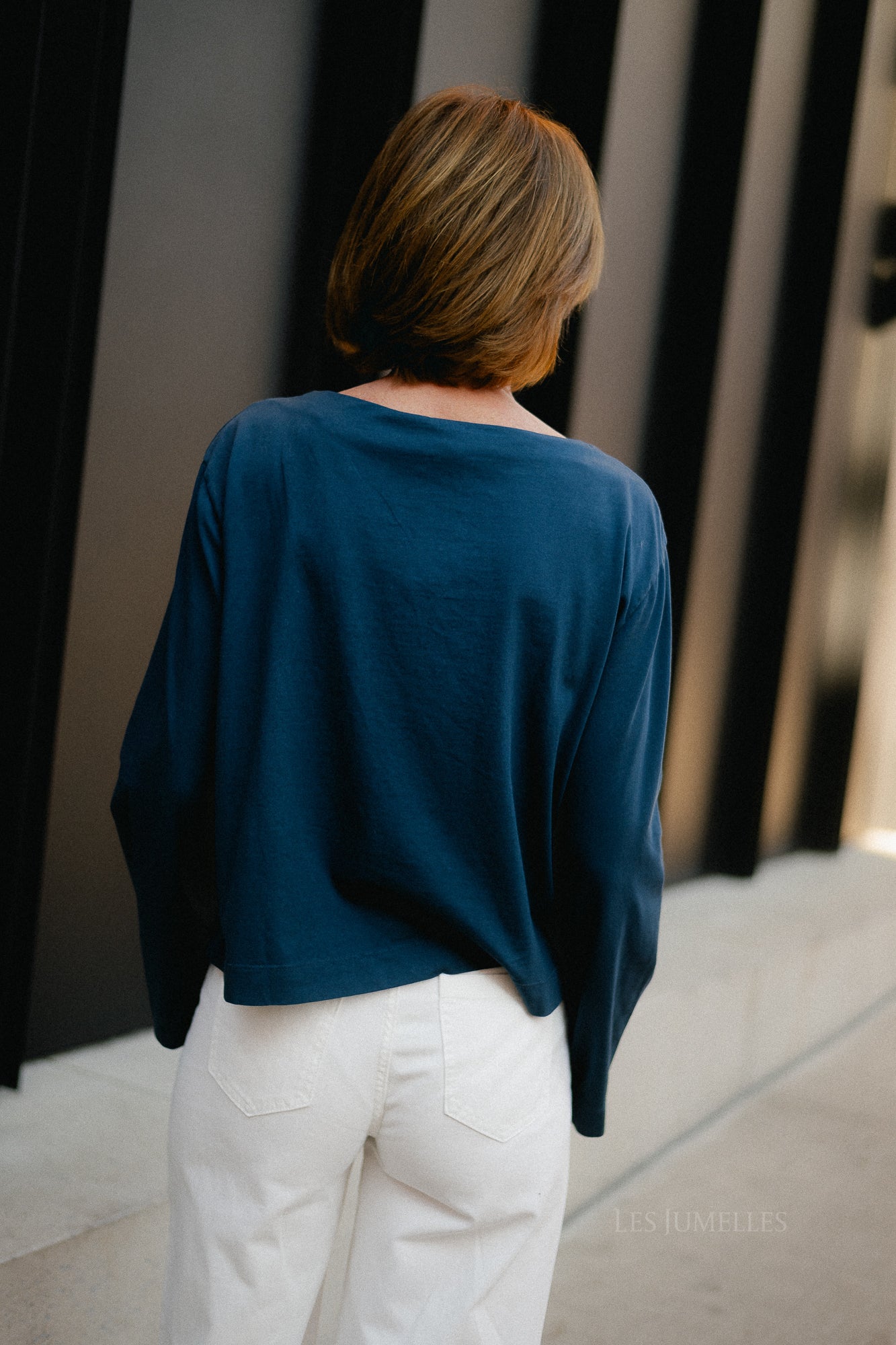 Alizée boatneck longsleeve night sky