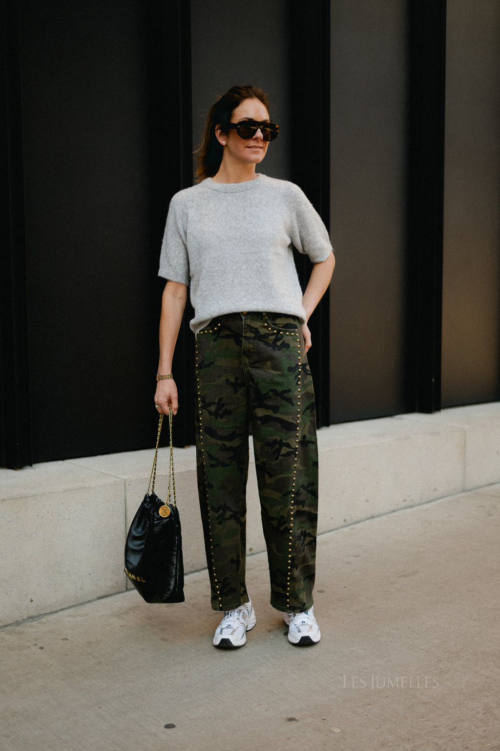 Rachel camouflage baloon-fit jeans