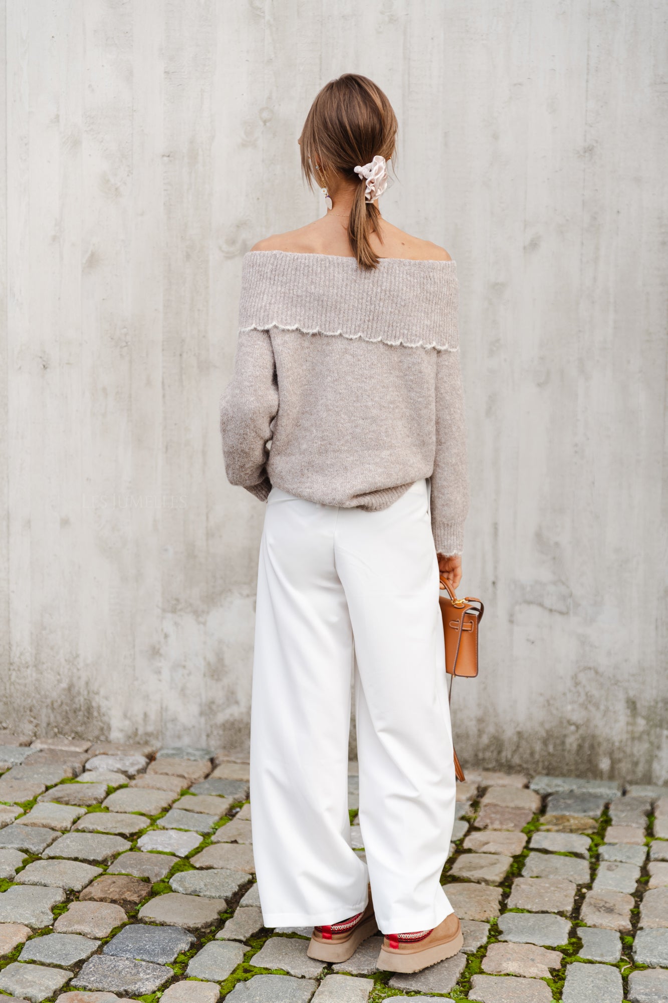 Wallis pleated trousers offwhite