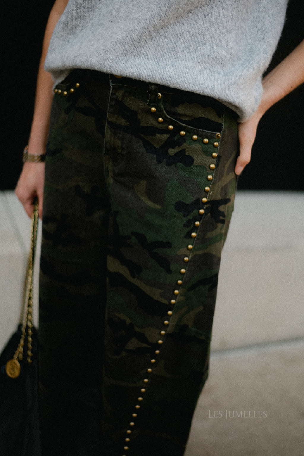 Rachel camouflage baloon-fit jeans