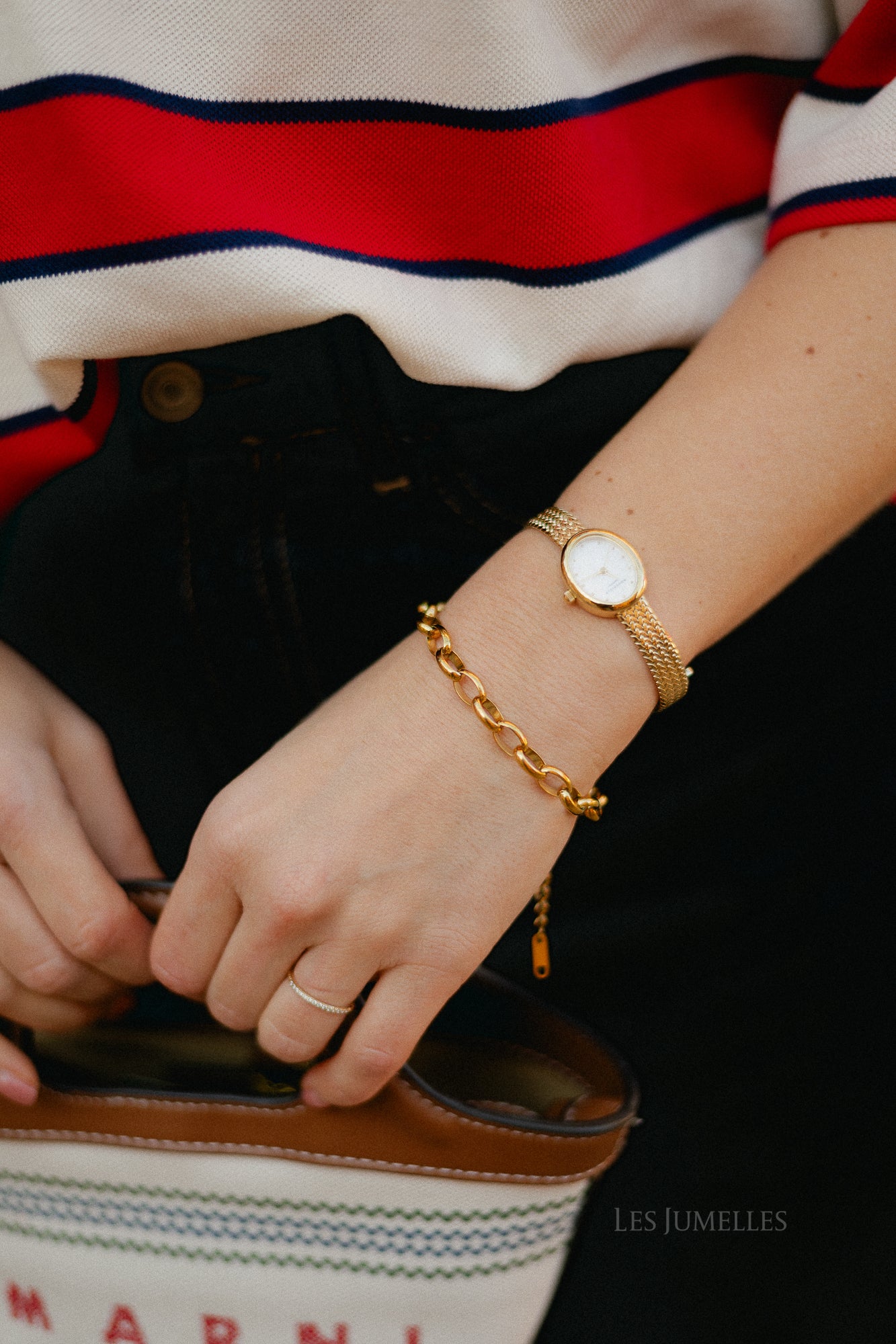 Link bracelet gold