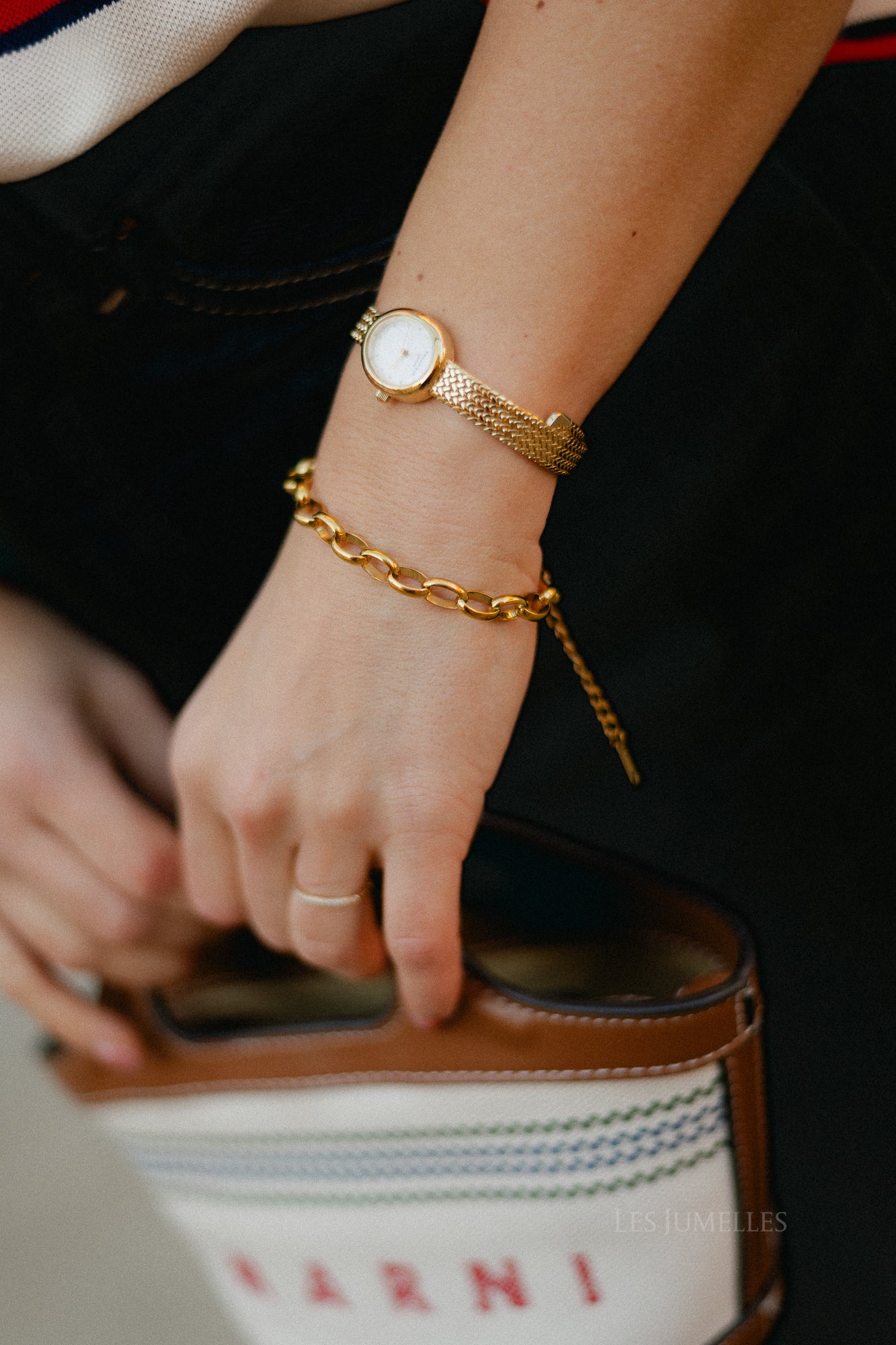 Link bracelet gold