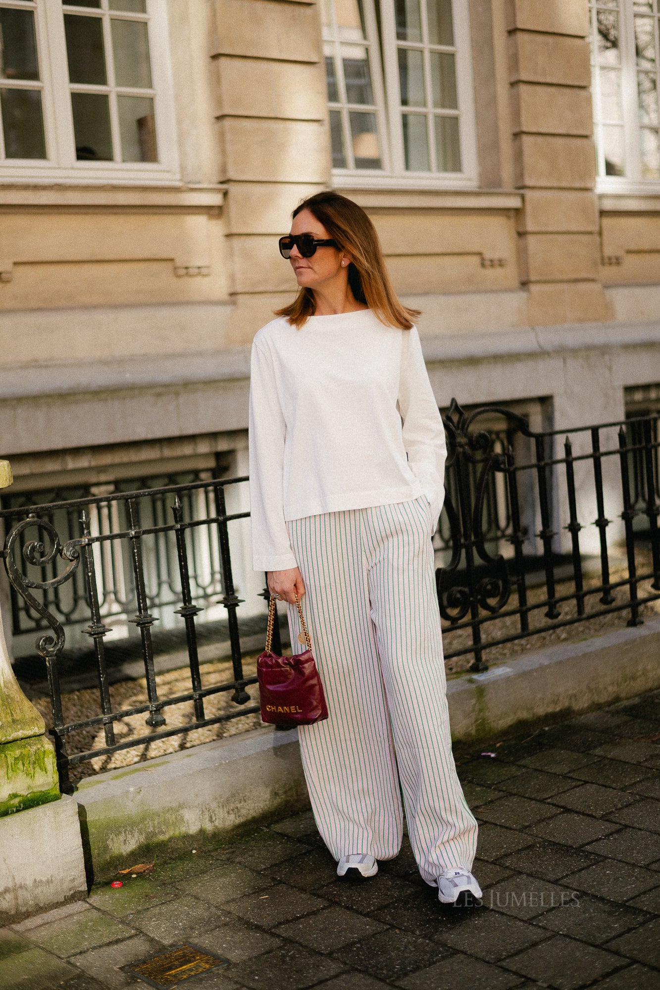 Alizée boatneck longsleeve white