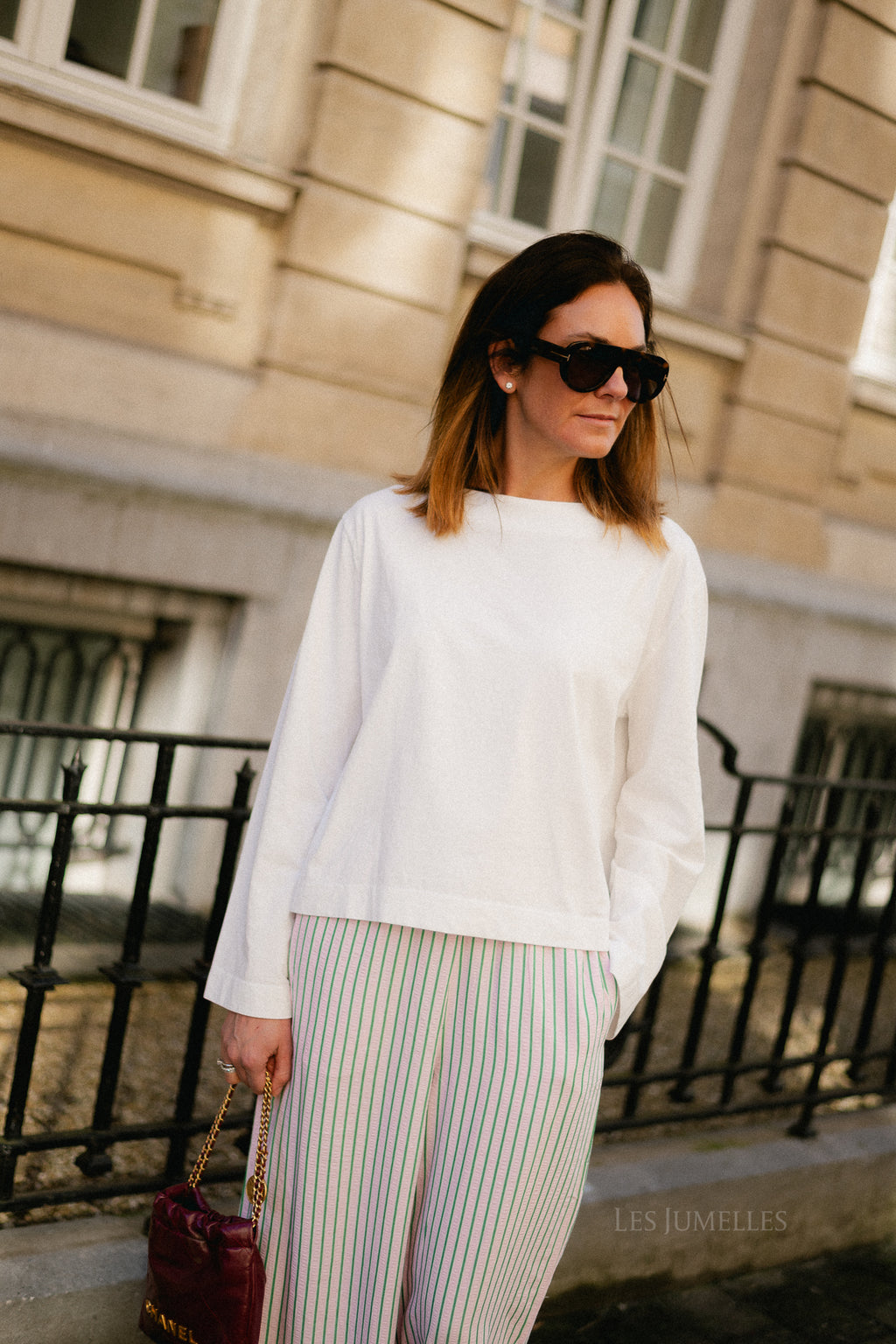 Alizée boatneck longsleeve white