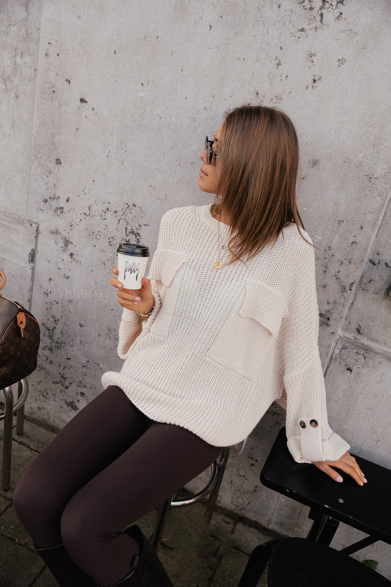 Noemie Strickpullover in Creme