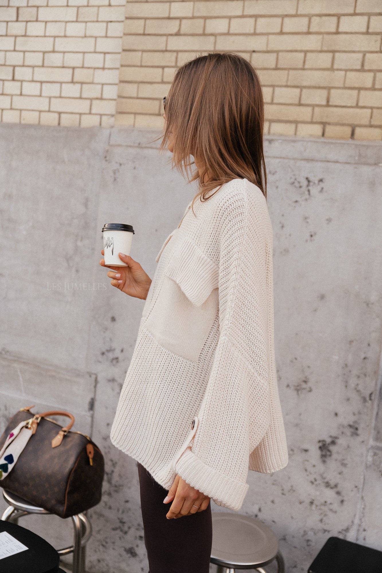 Noemie knitted jumper cream