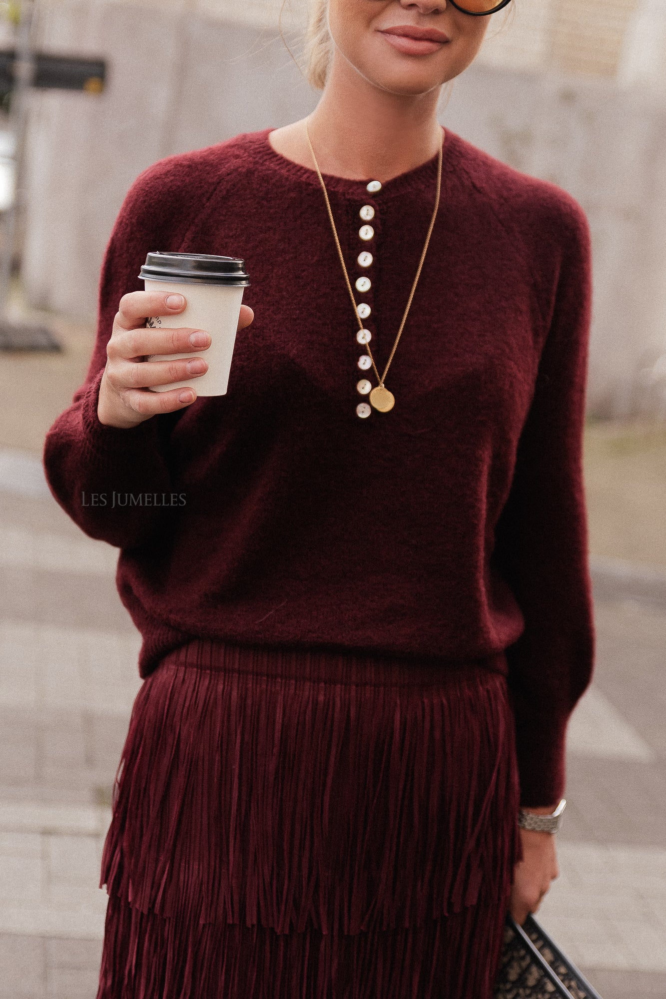 Fenna jumper burgundy