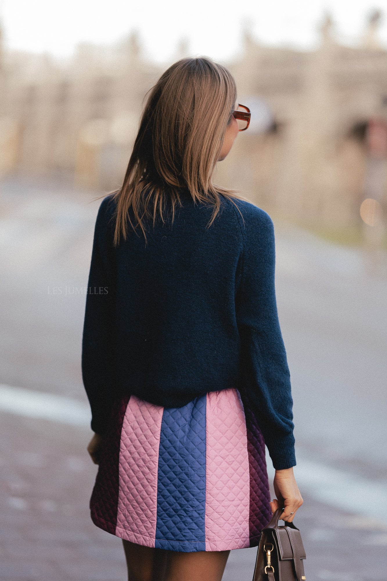 Quilted sweater skirt best sale