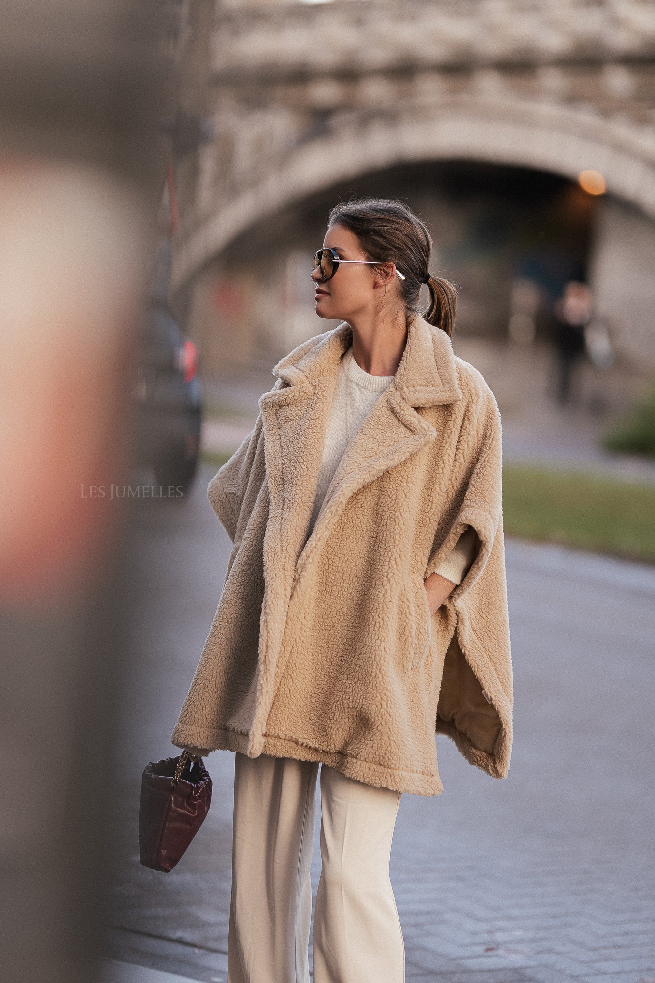 Poncho Kensi beige