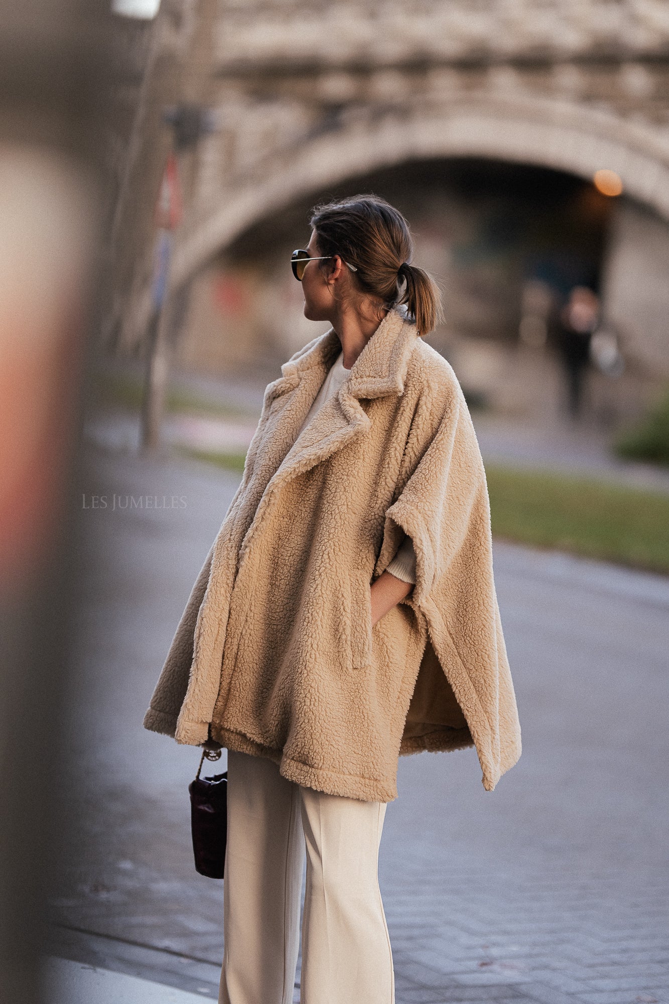 Poncho Kensi beige