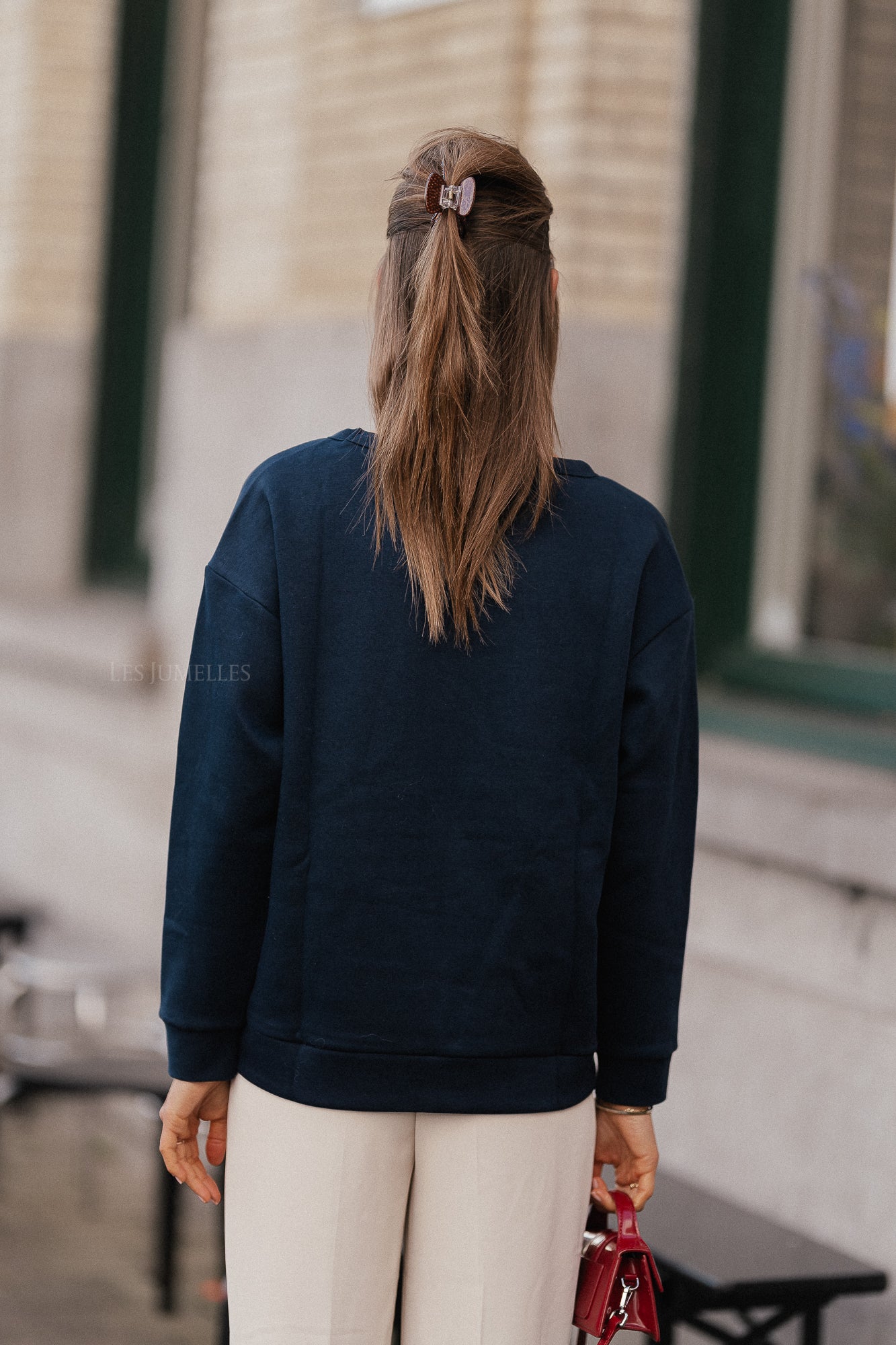 Sweat-shirt à col rond VIMaldea bleu marine