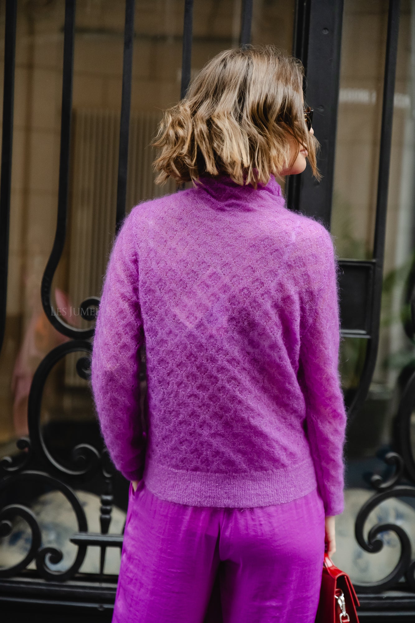Light mohair sweater lilac