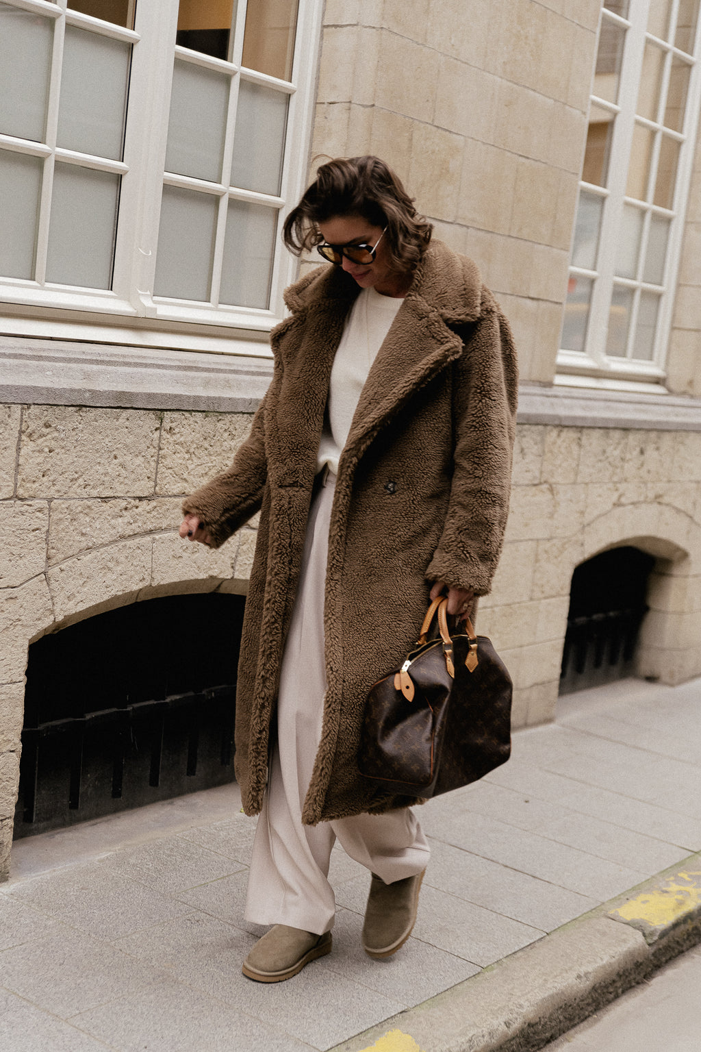 Manteau Lya en teinte sépia