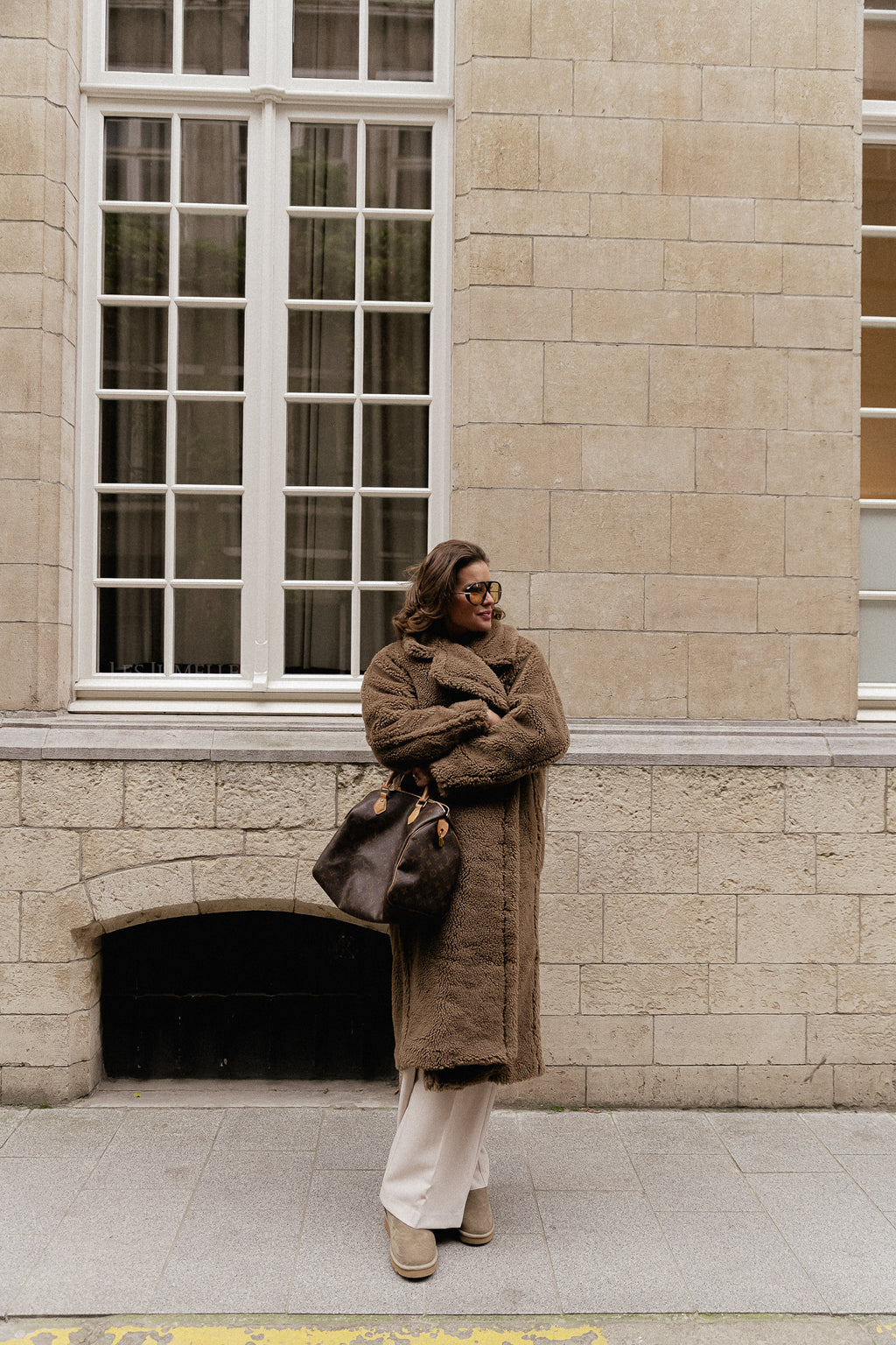 Manteau Lya en teinte sépia