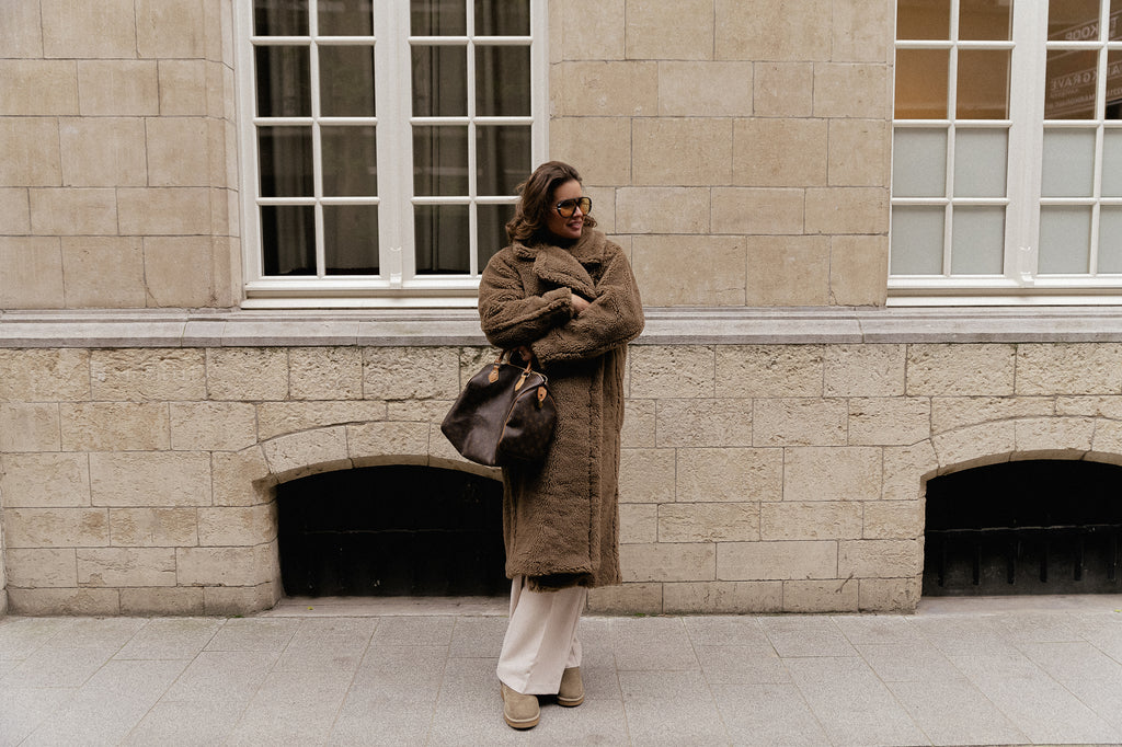 Manteau Lya en teinte sépia