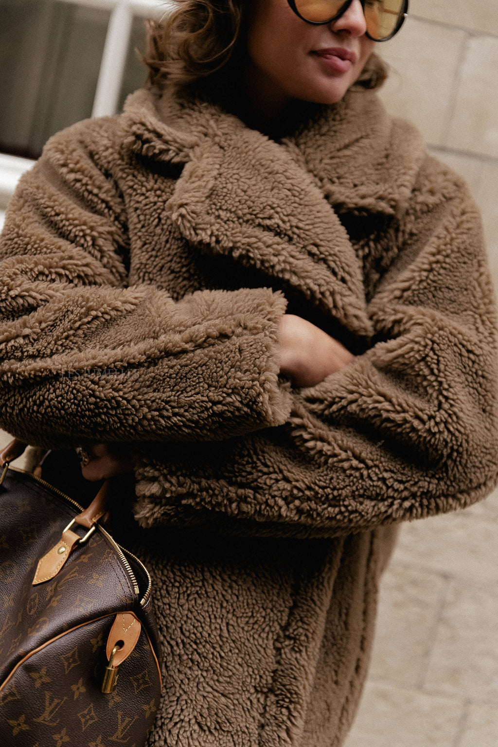 Manteau Lya en teinte sépia