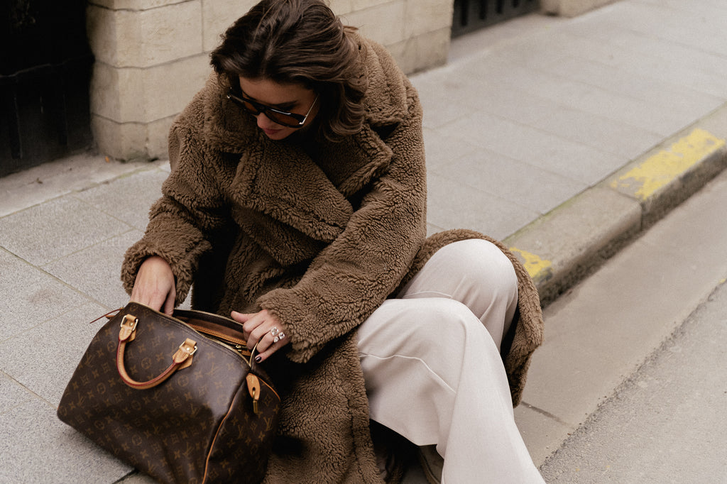 Manteau Lya en teinte sépia
