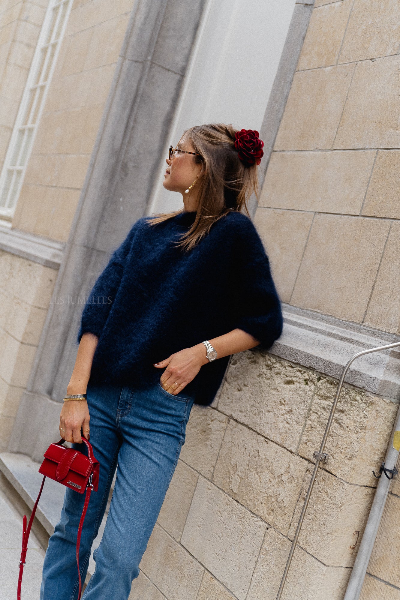 Nova mohair jumper navy