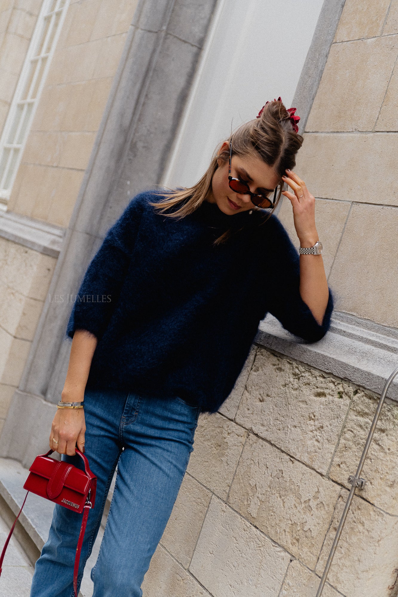 Nova mohair jumper navy