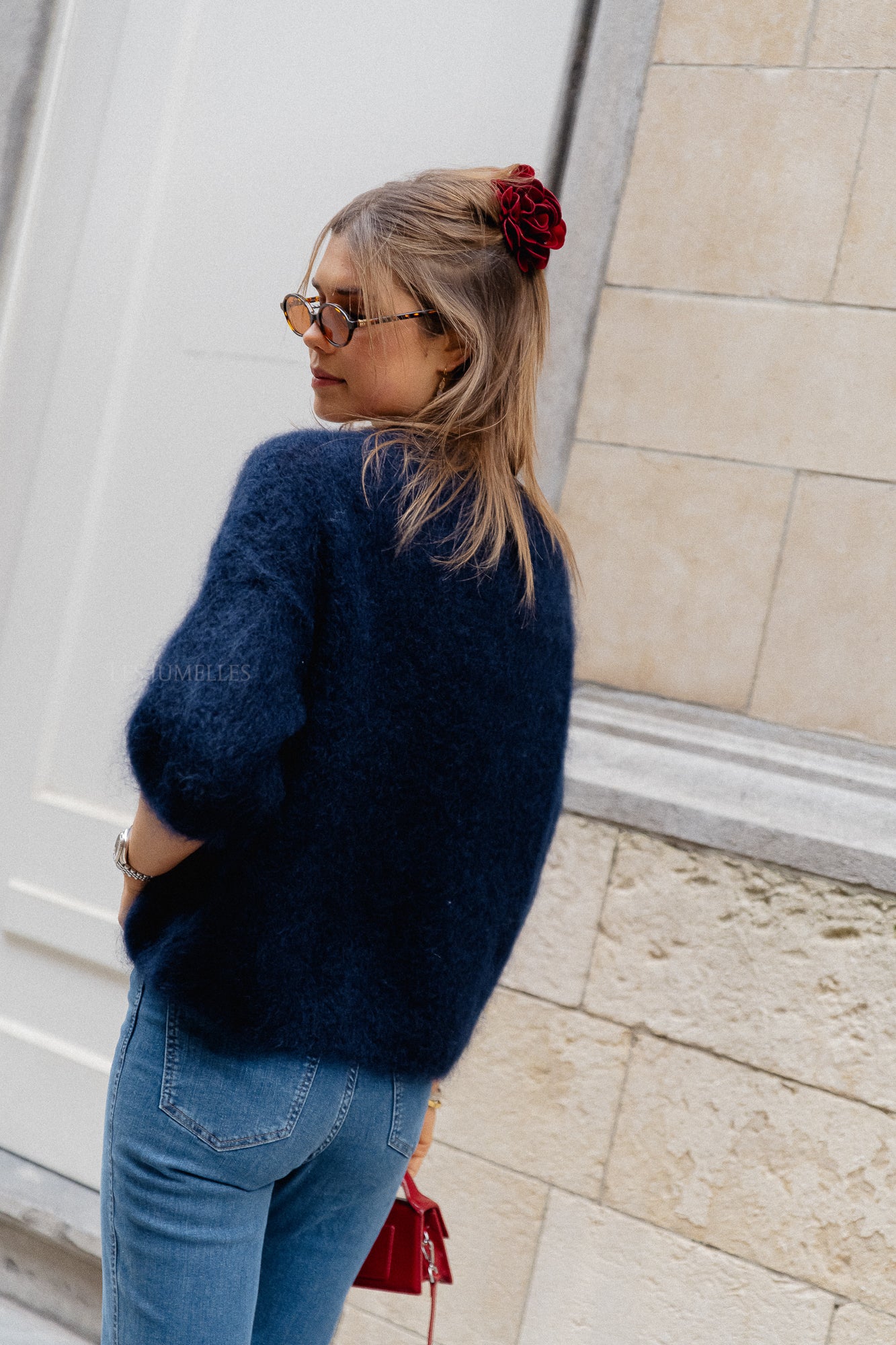 Nova mohair jumper navy