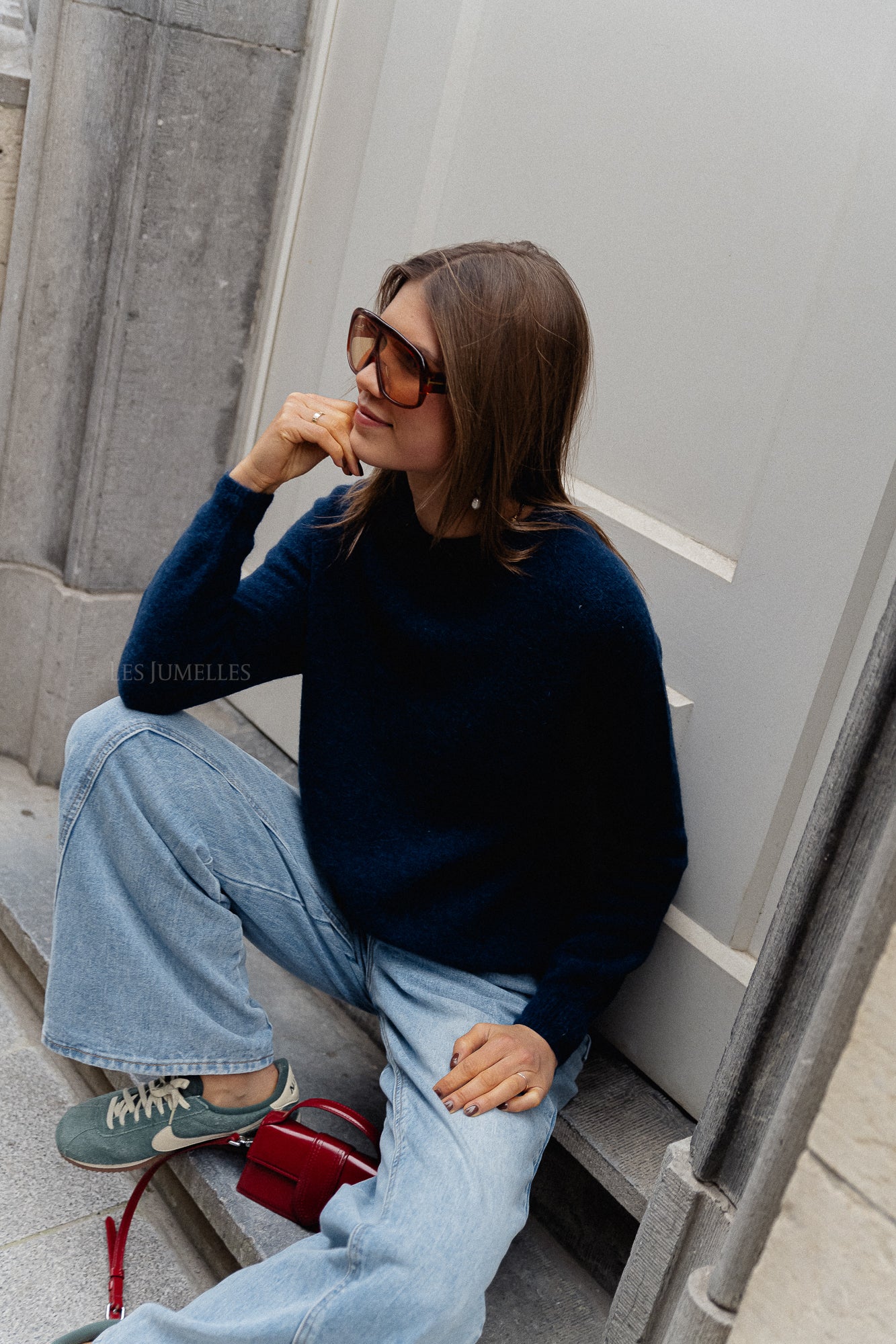 Gisèle Pullover in Marineblau