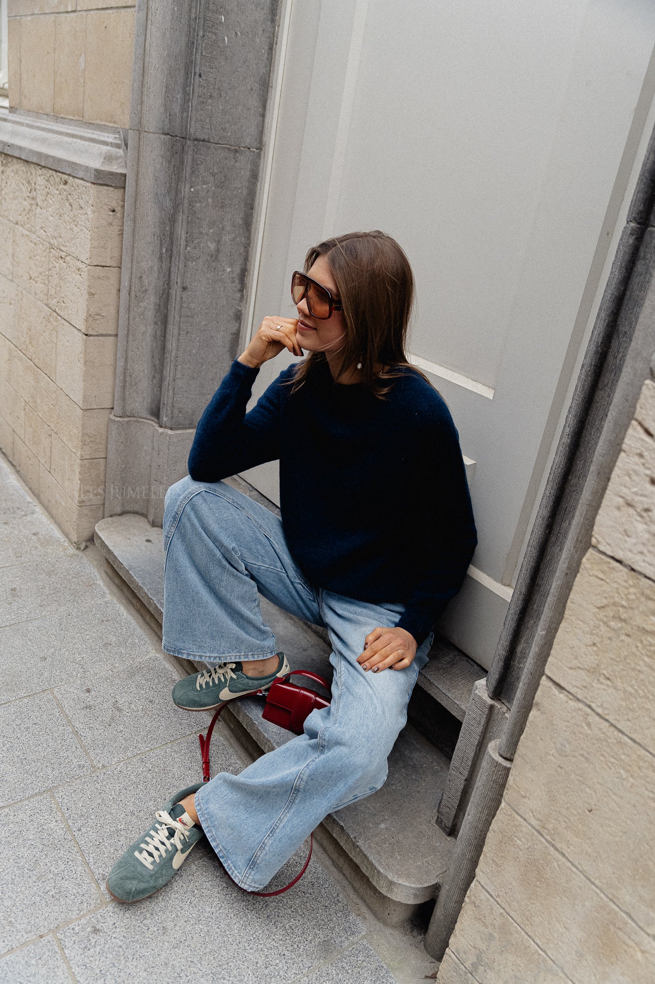 Gisèle Pullover in Marineblau