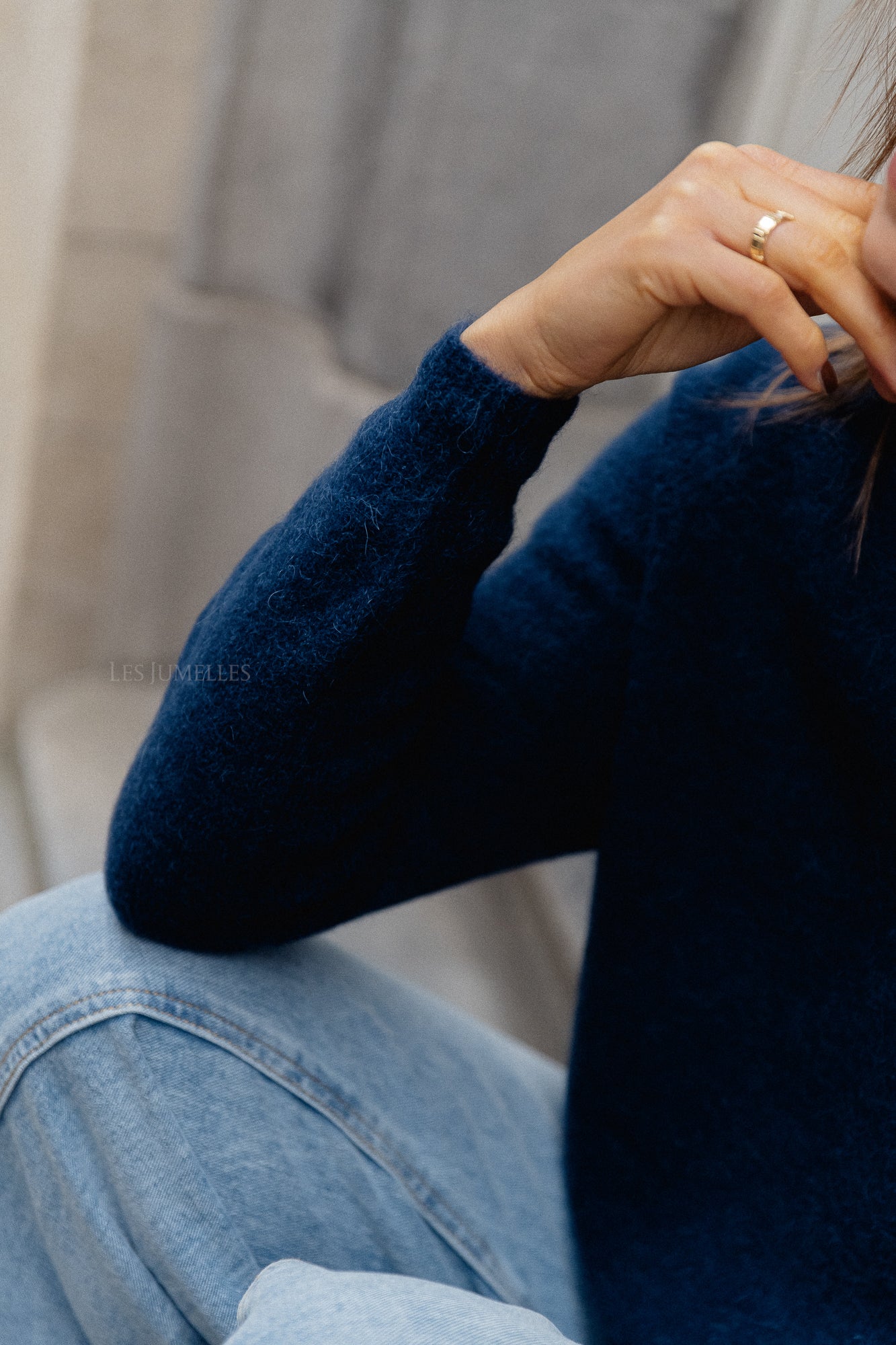 Gisèle Pullover in Marineblau