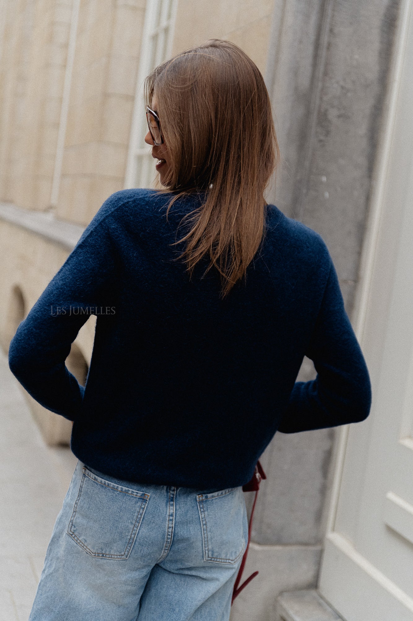 Gisèle Pullover in Marineblau