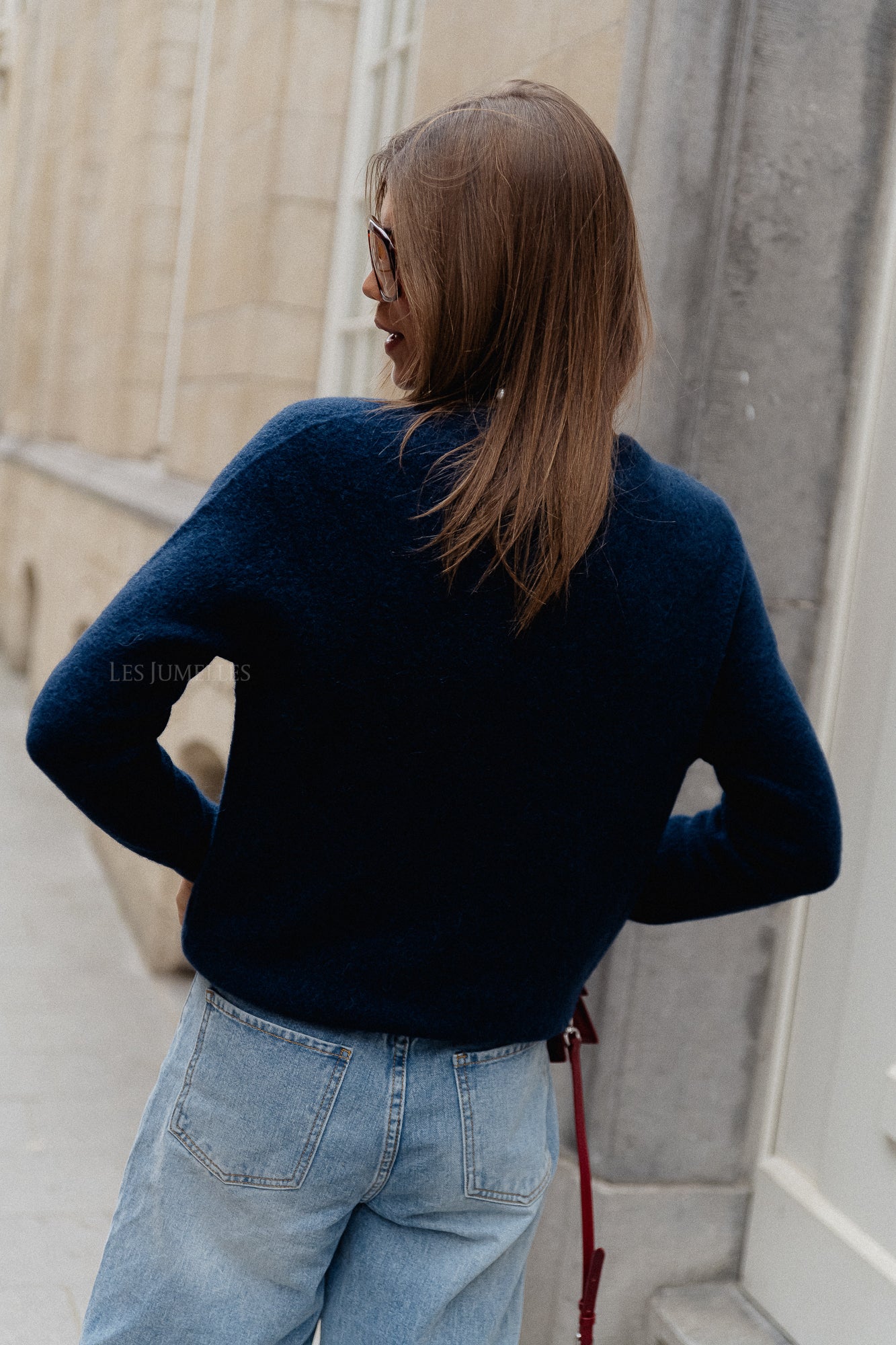 Gisèle Pullover in Marineblau