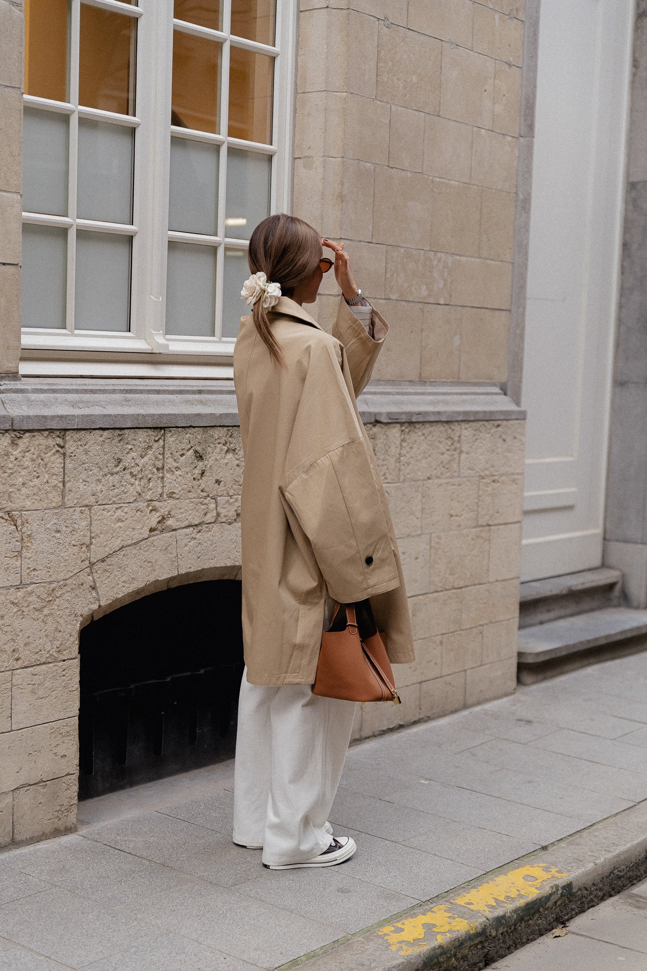 Elise oversized trenchcoat beige