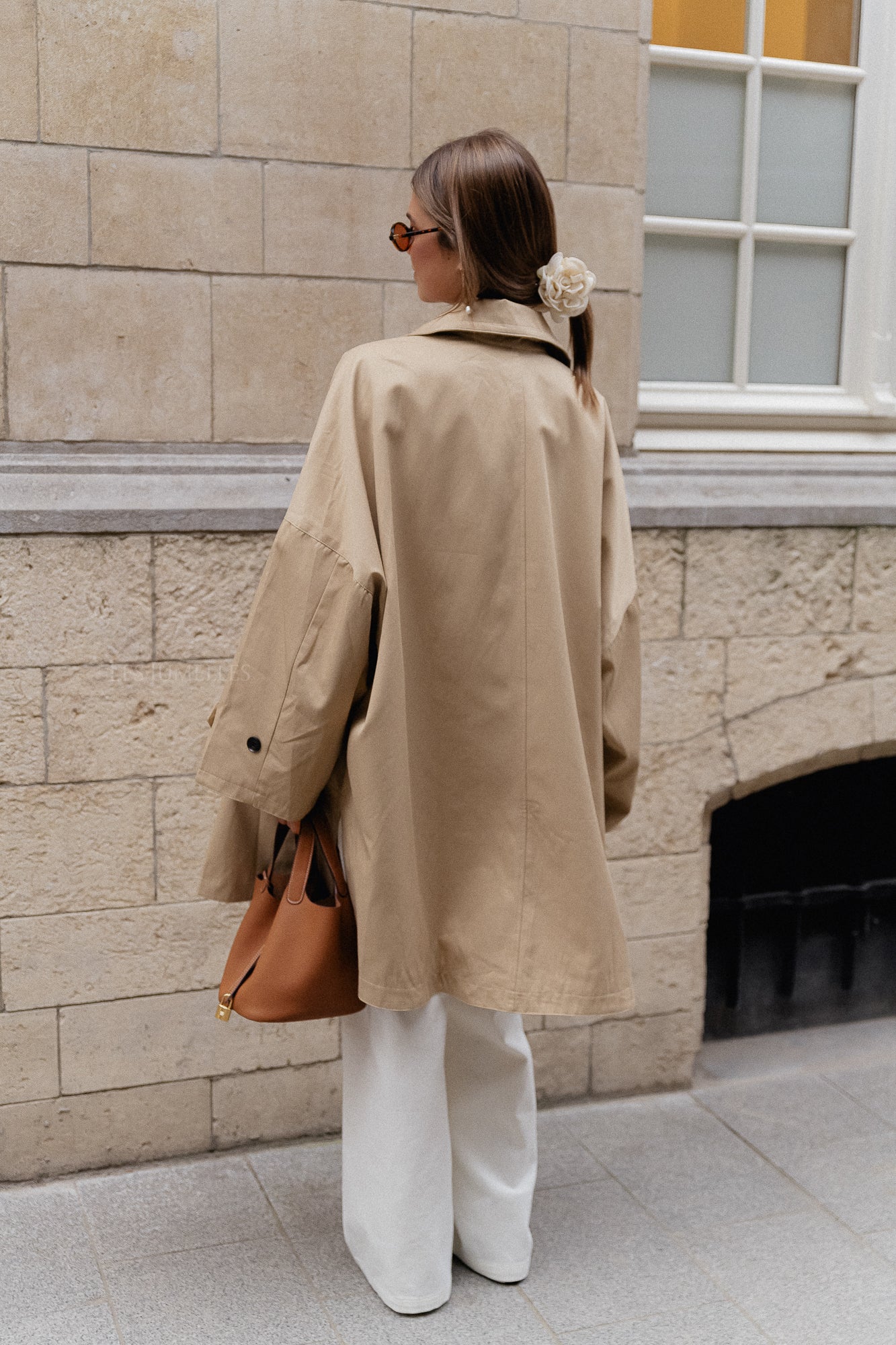 Elise oversized trenchcoat beige