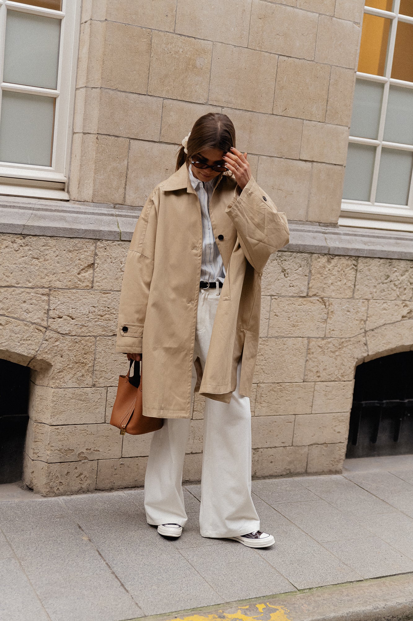 Elise oversized trenchcoat beige