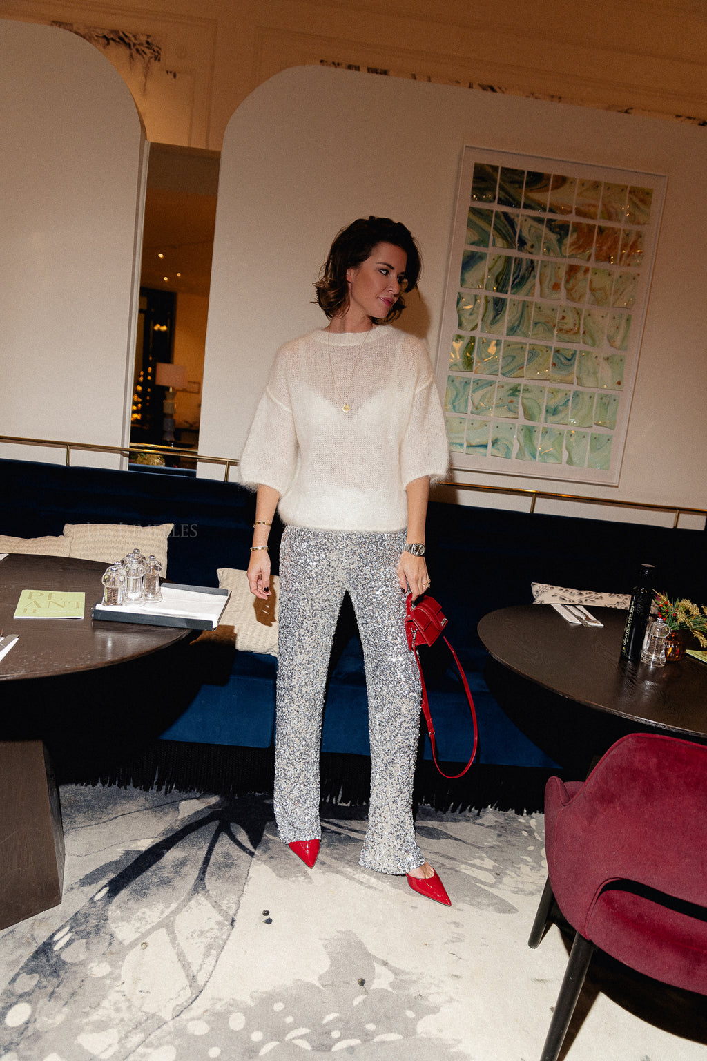 Bonny broek zilver