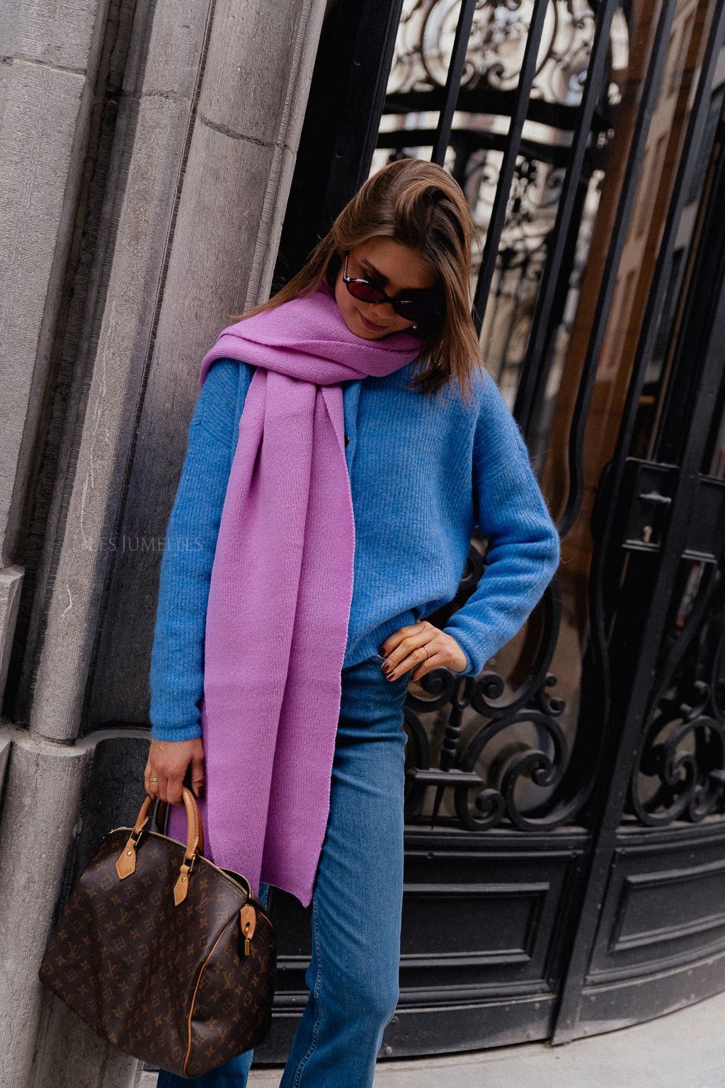 Noa scarf fondant pink