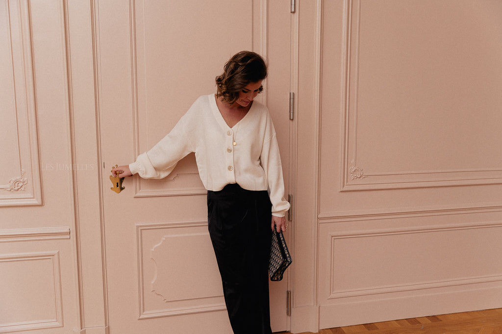 Gilet en laine ManziGZ écru