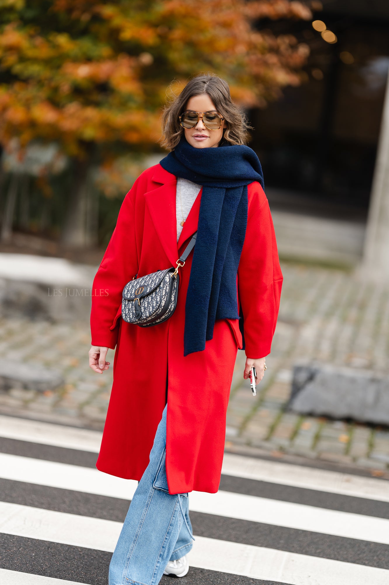Laurence coat red