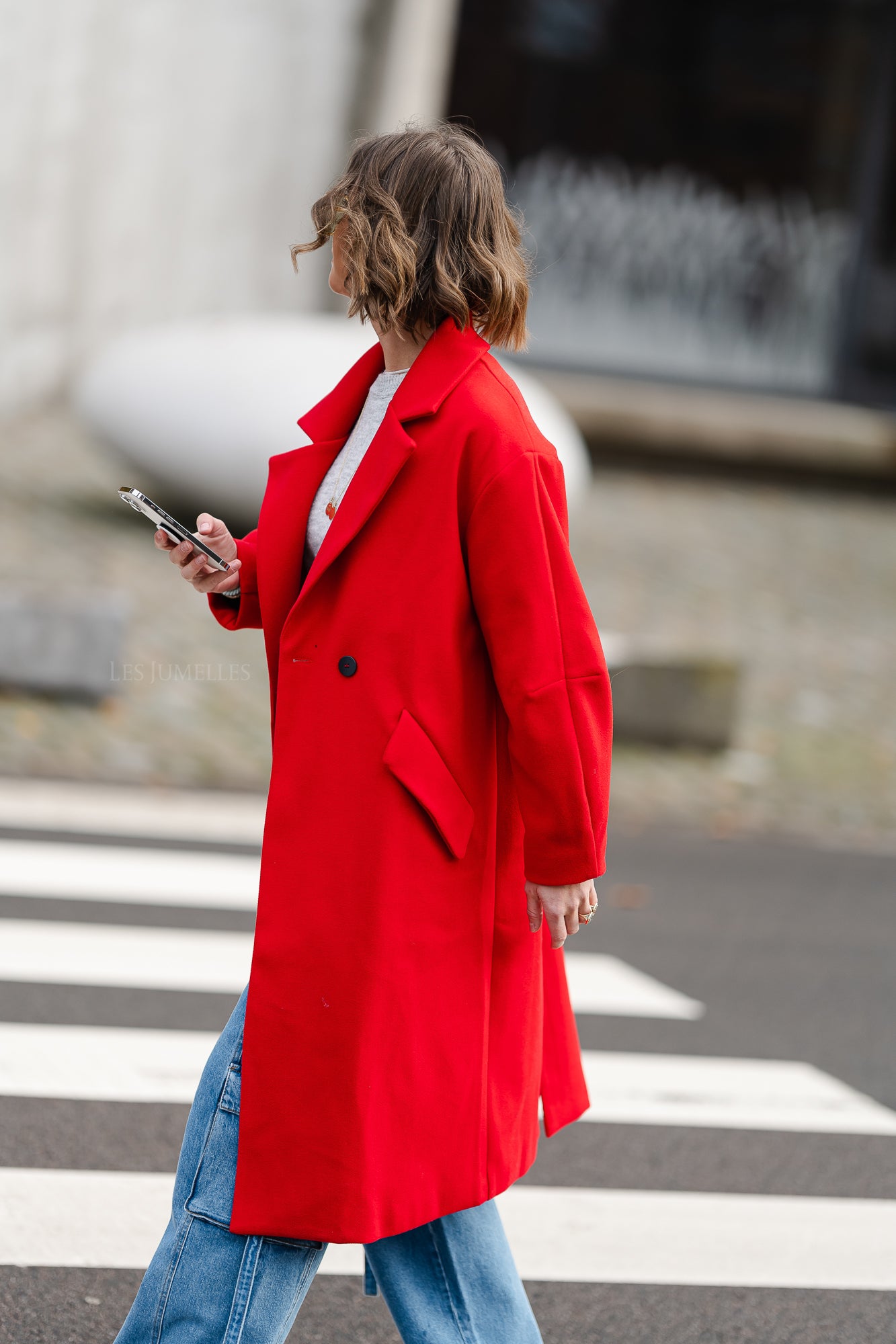 Laurence coat red