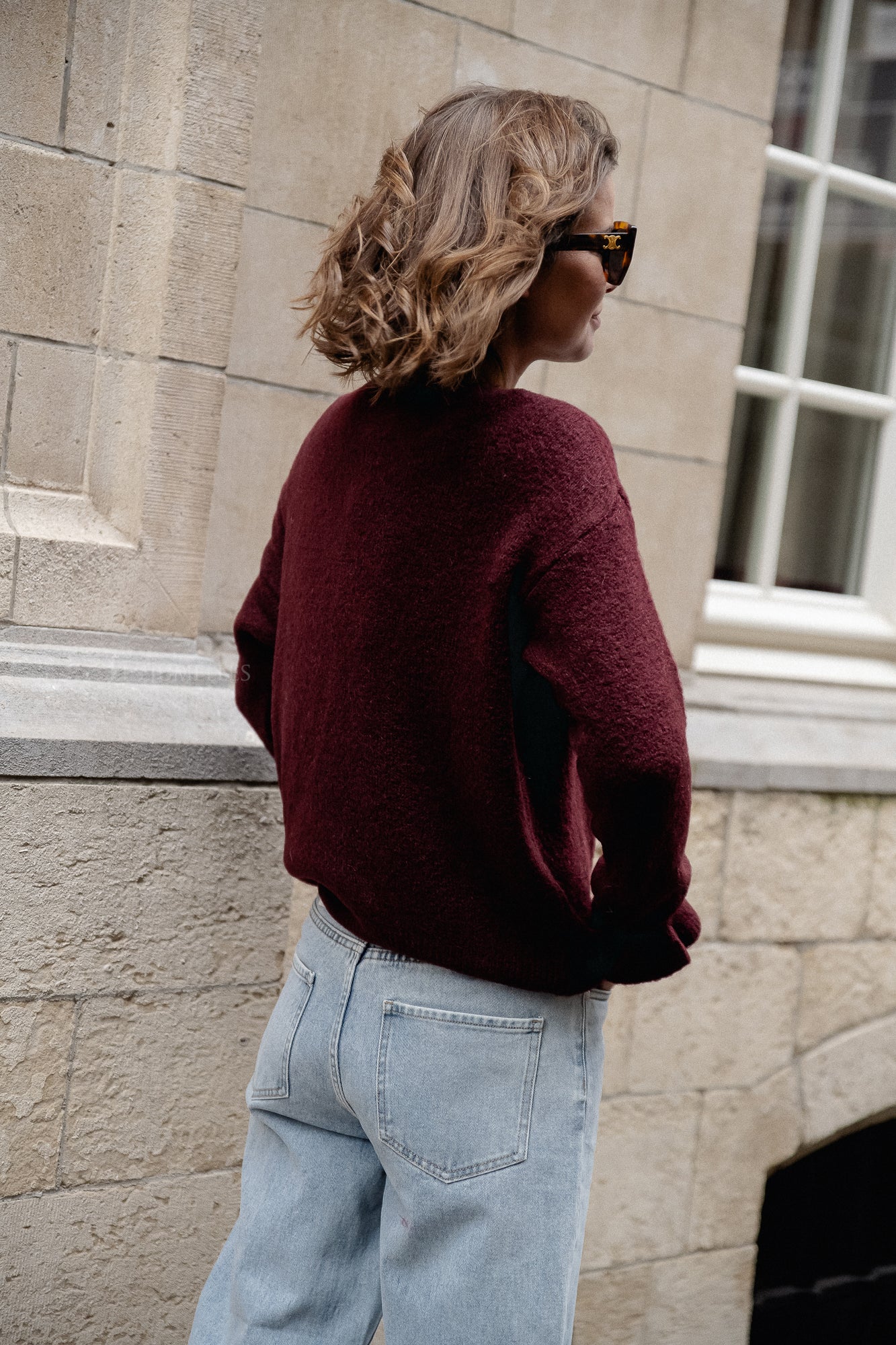 Sophia cardigan burgundy