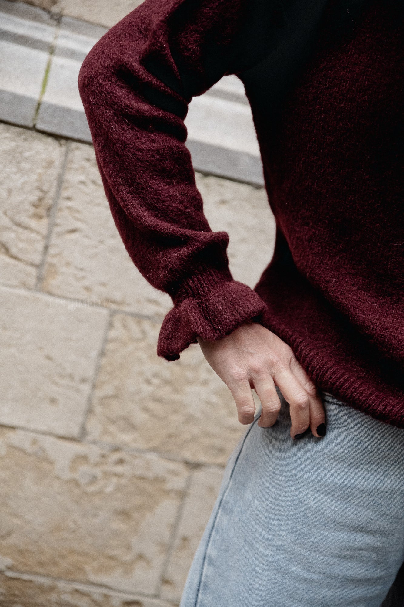 Sophia cardigan burgundy