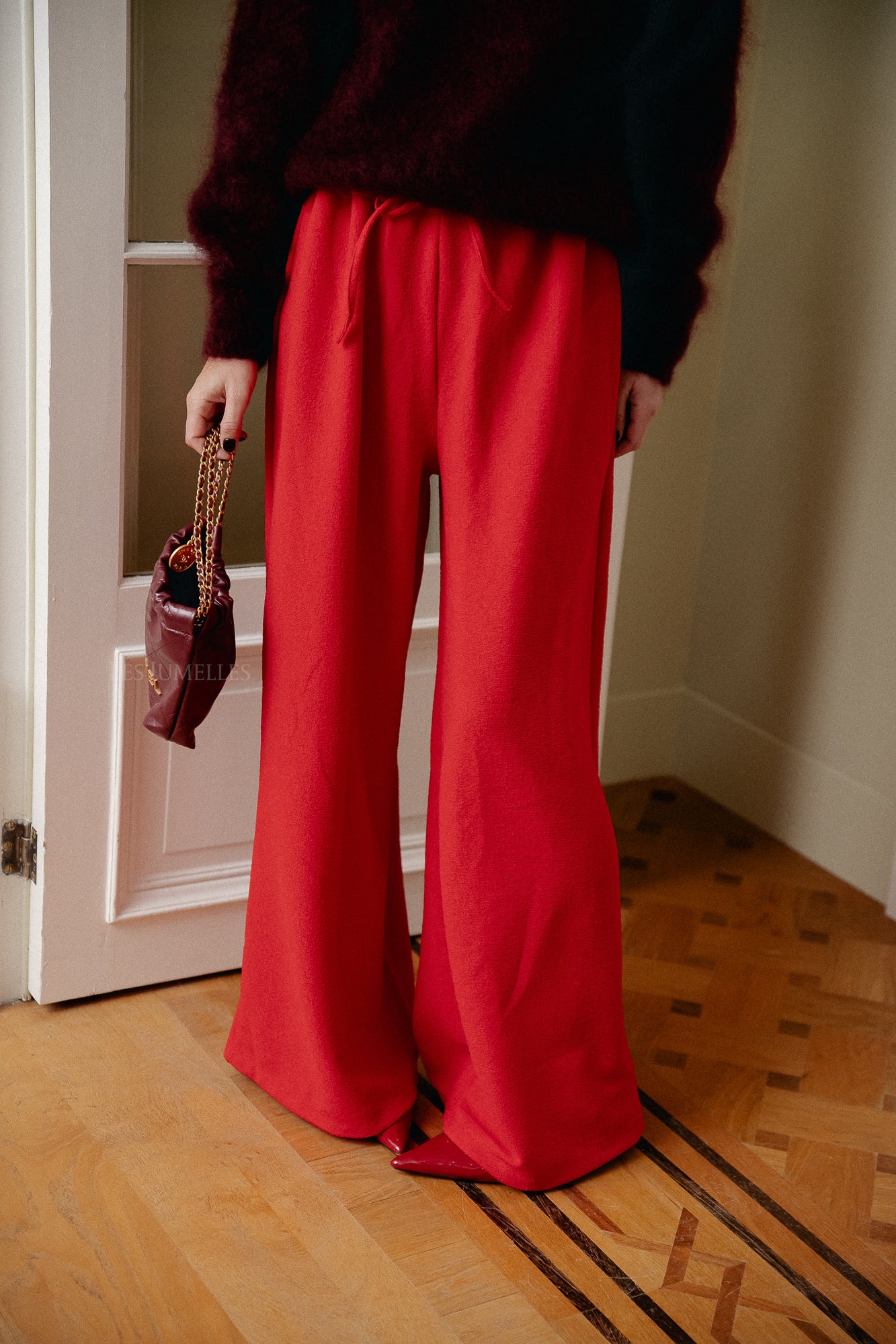 Pantalon Noor rouge