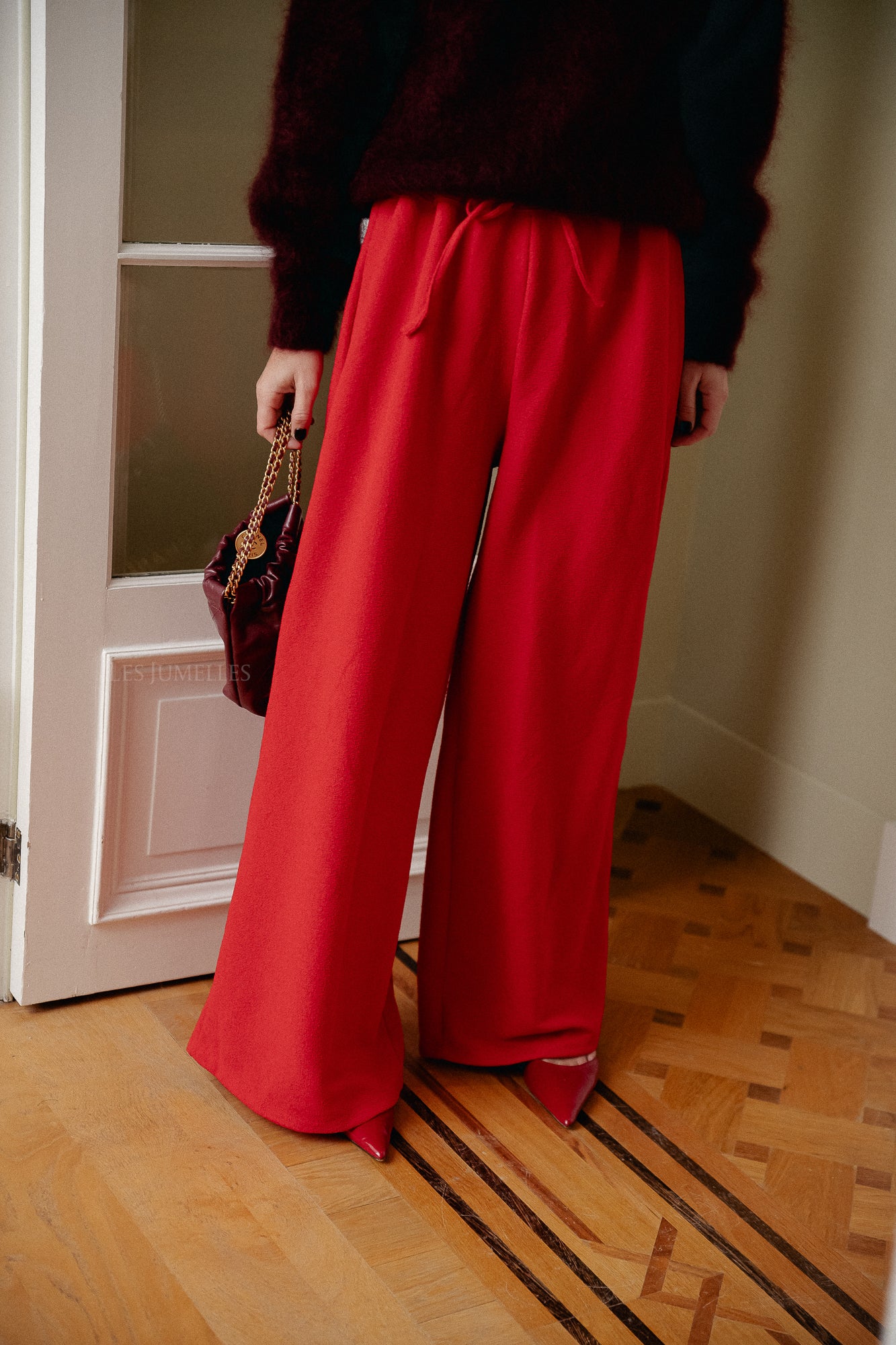 Pantalon Noor rouge