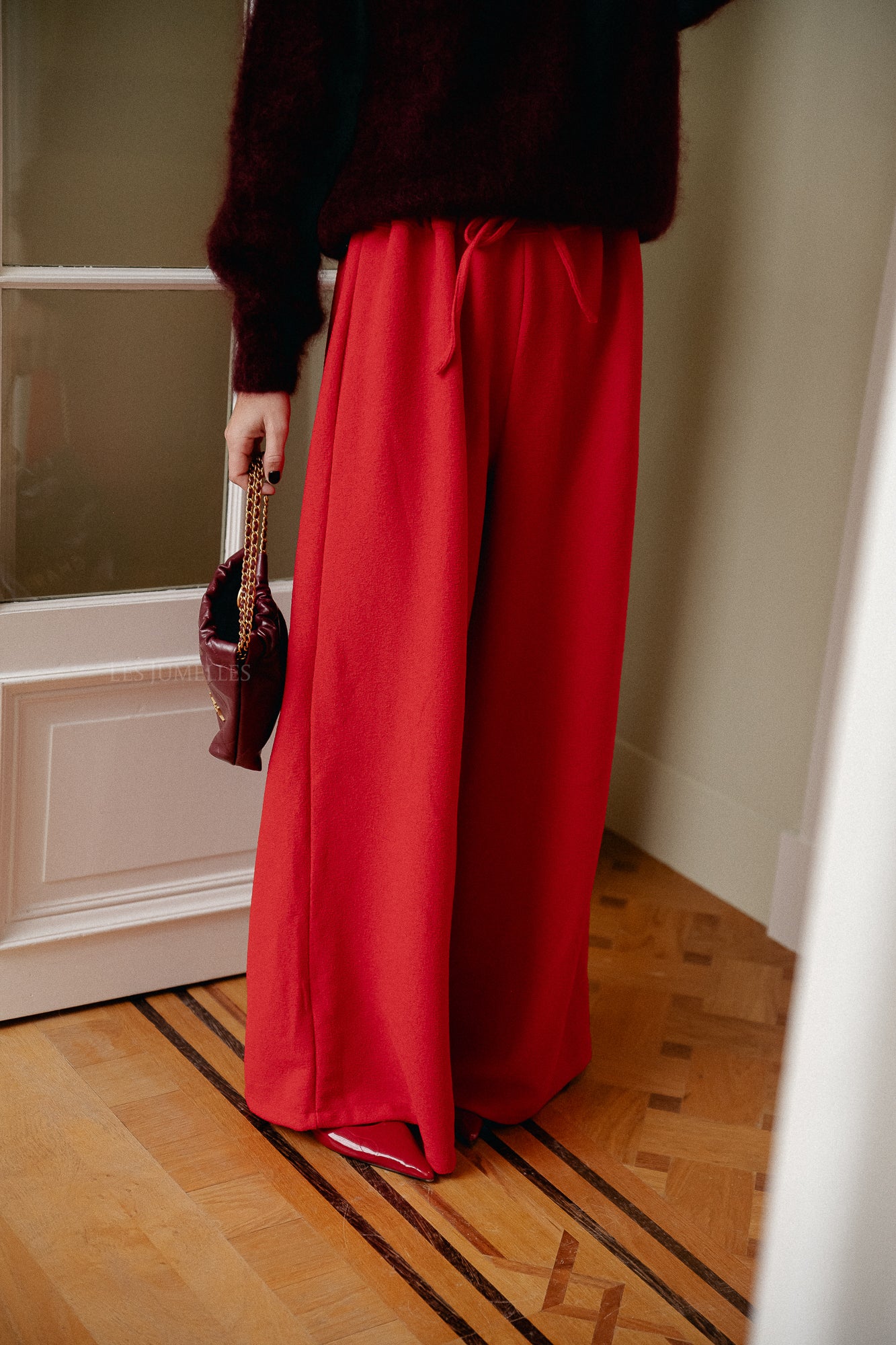 Pantalon Noor rouge